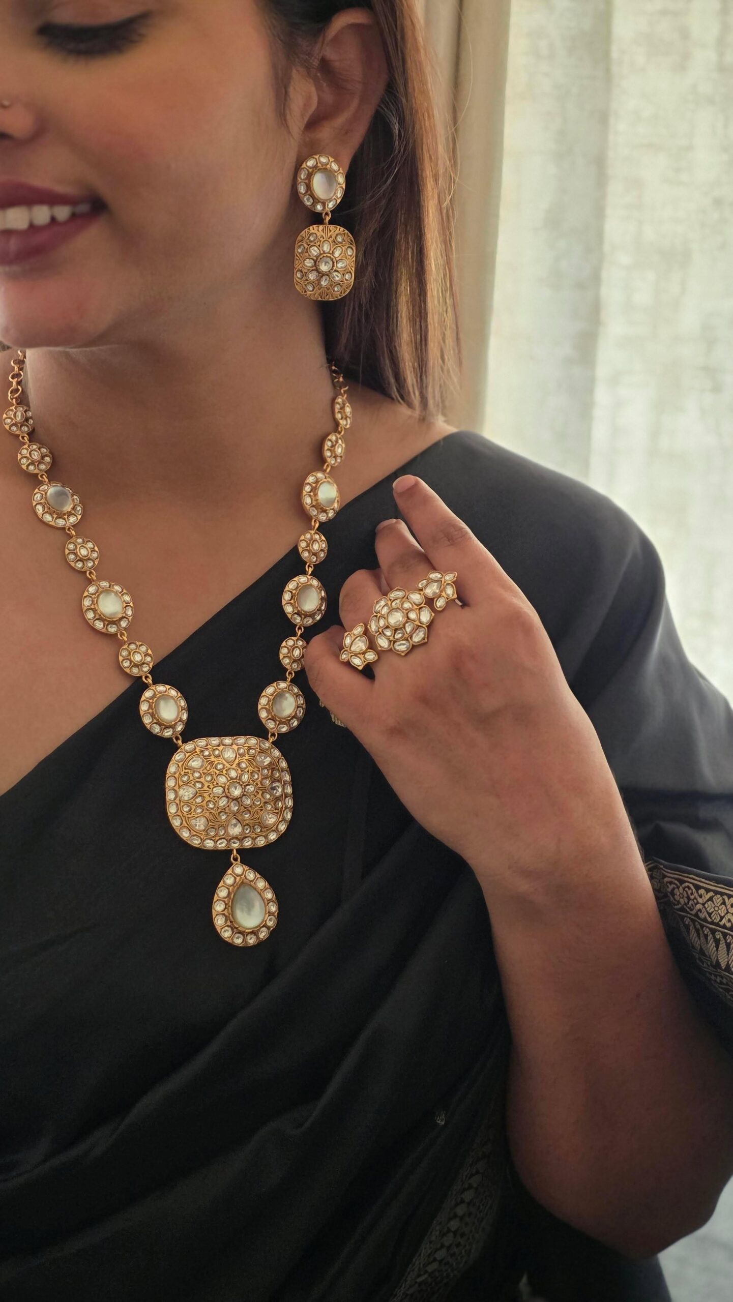 Vanya handcrafted long necklace Thumbnail
