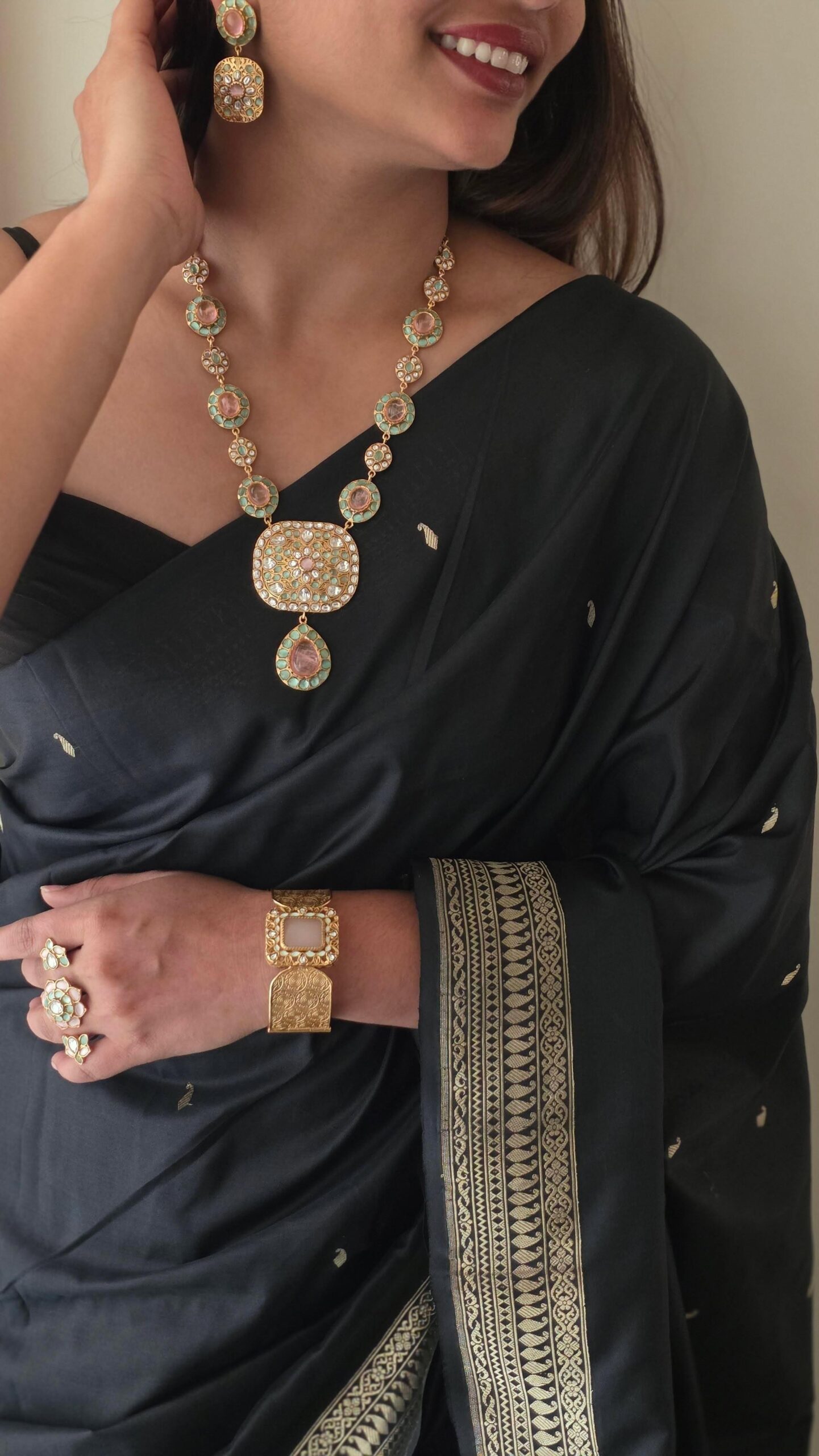 Vanya handcrafted long necklace Thumbnail