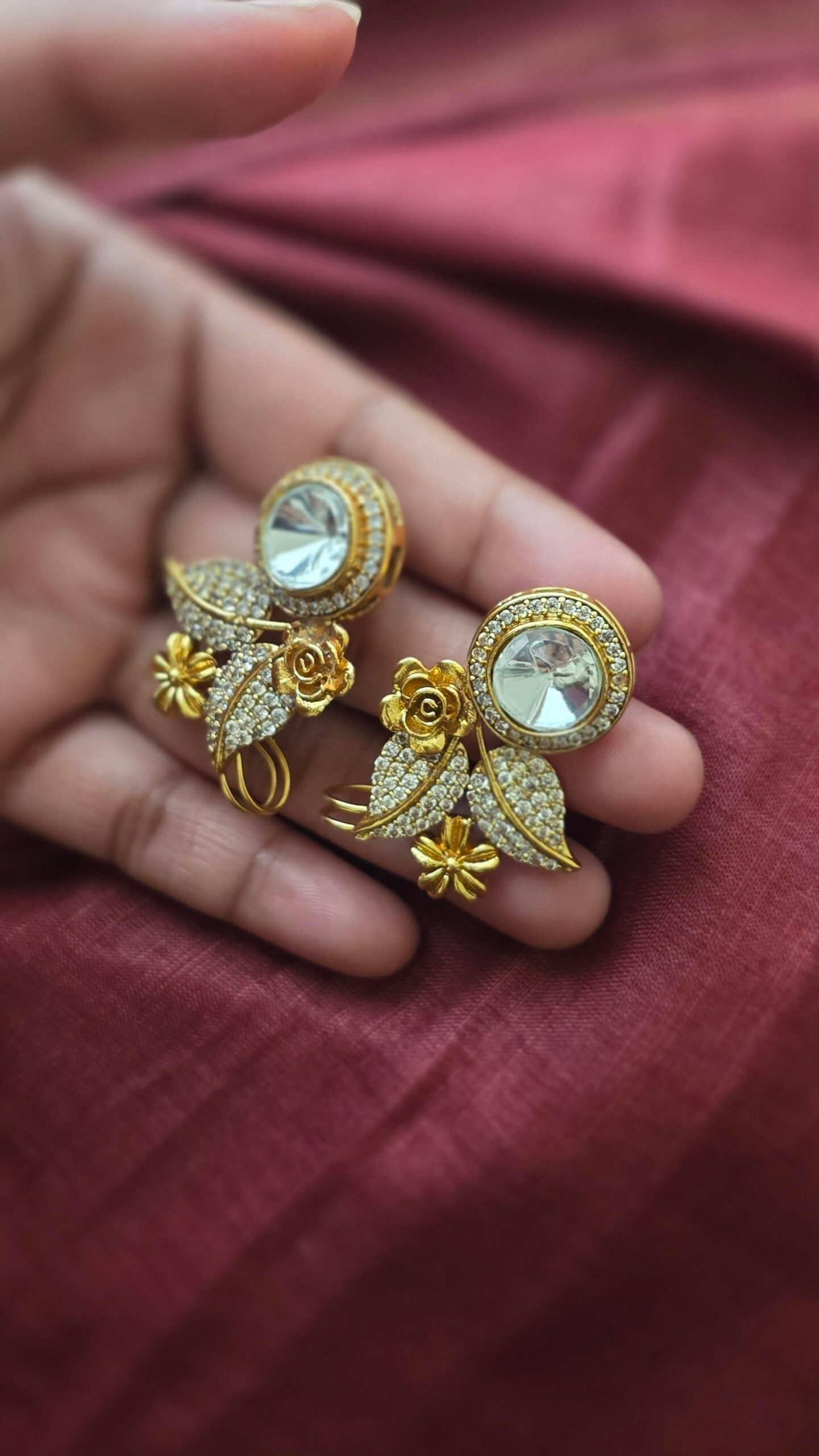 Nikita polki earrings & earcuff Thumbnail