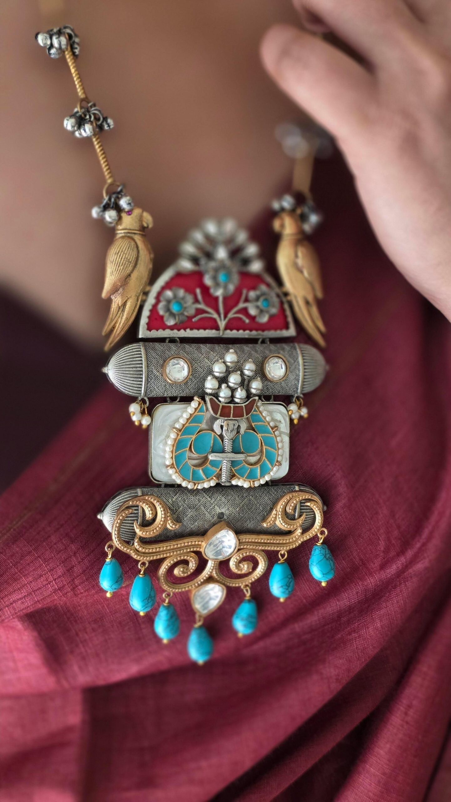 Suraya handcrafted necklace Thumbnail