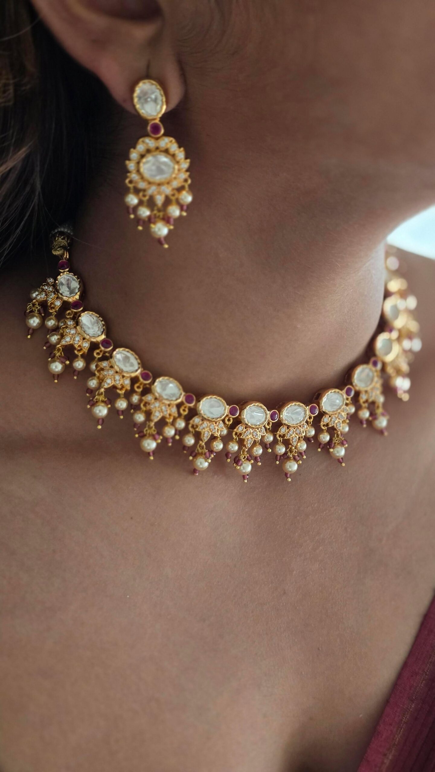 Purvi polki necklace Thumbnail