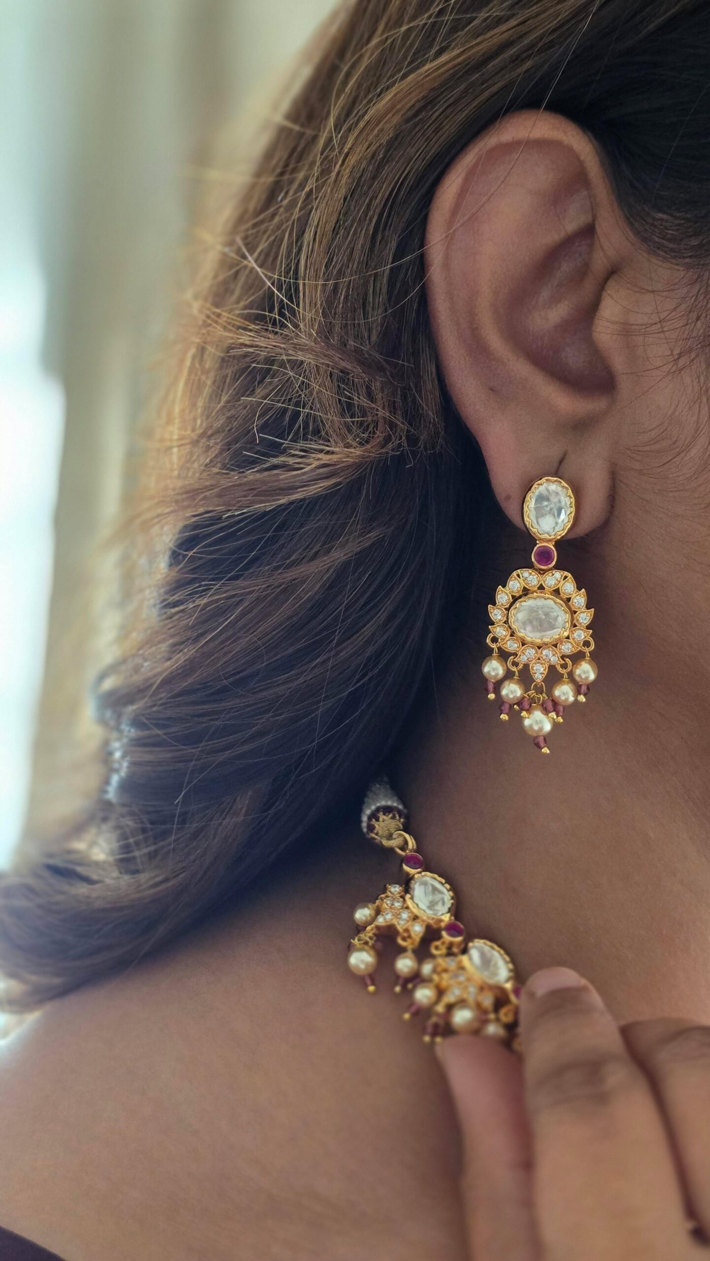 Purvi polki necklace Thumbnail