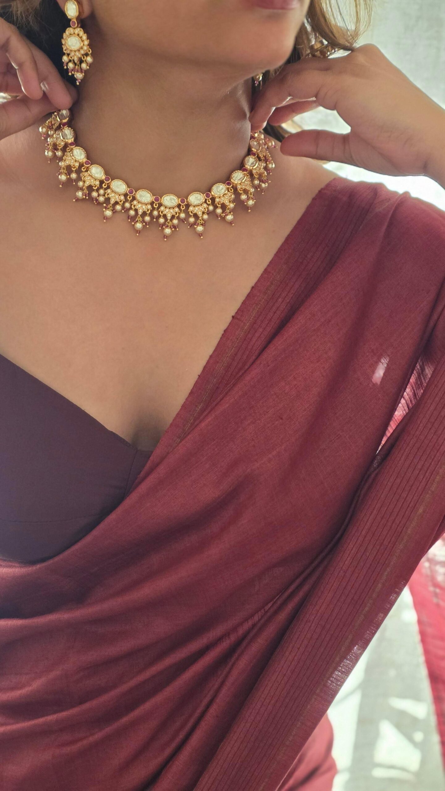 Purvi polki necklace Thumbnail