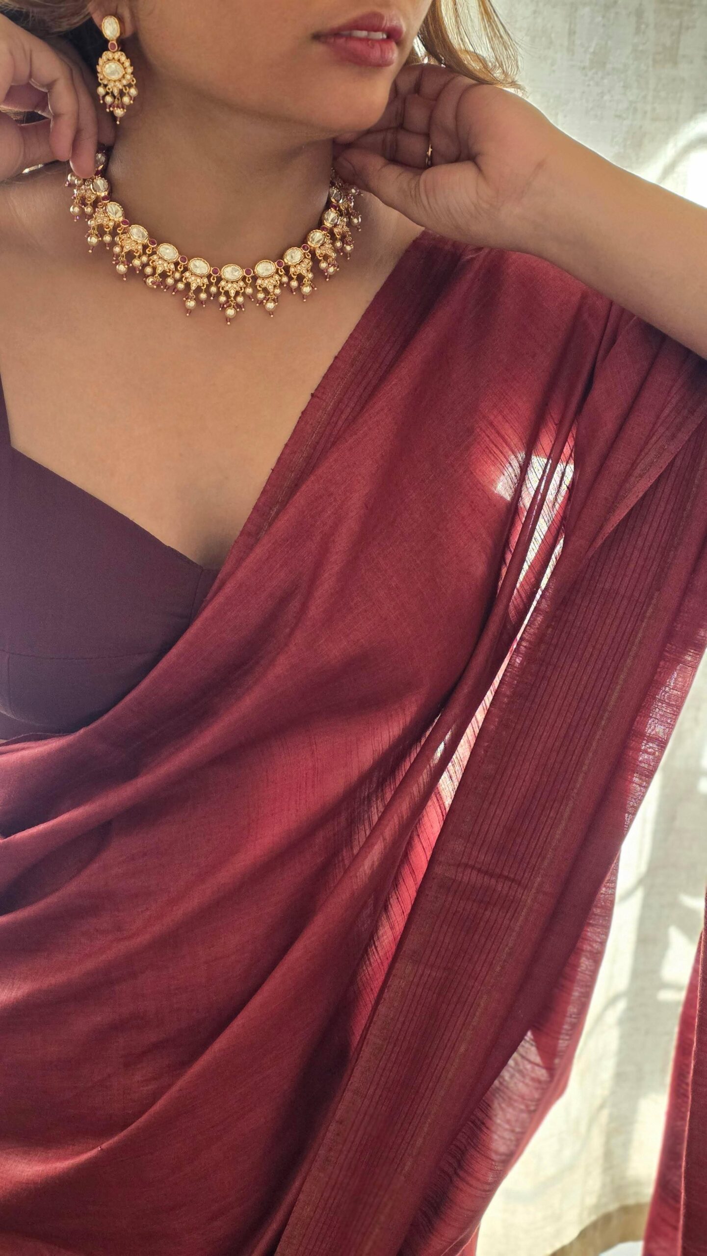 Purvi polki necklace Thumbnail