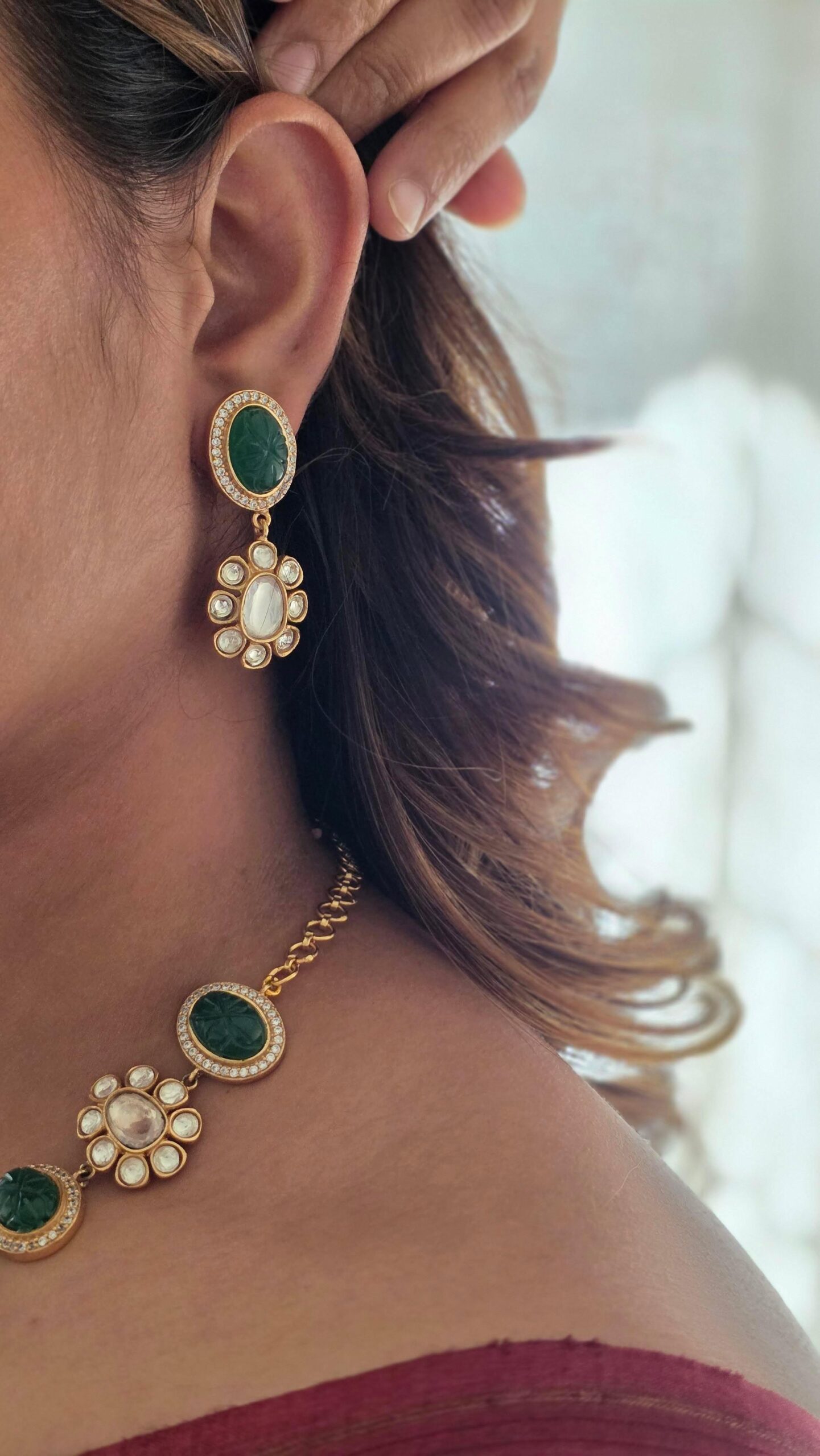 Roshni polki necklace Thumbnail