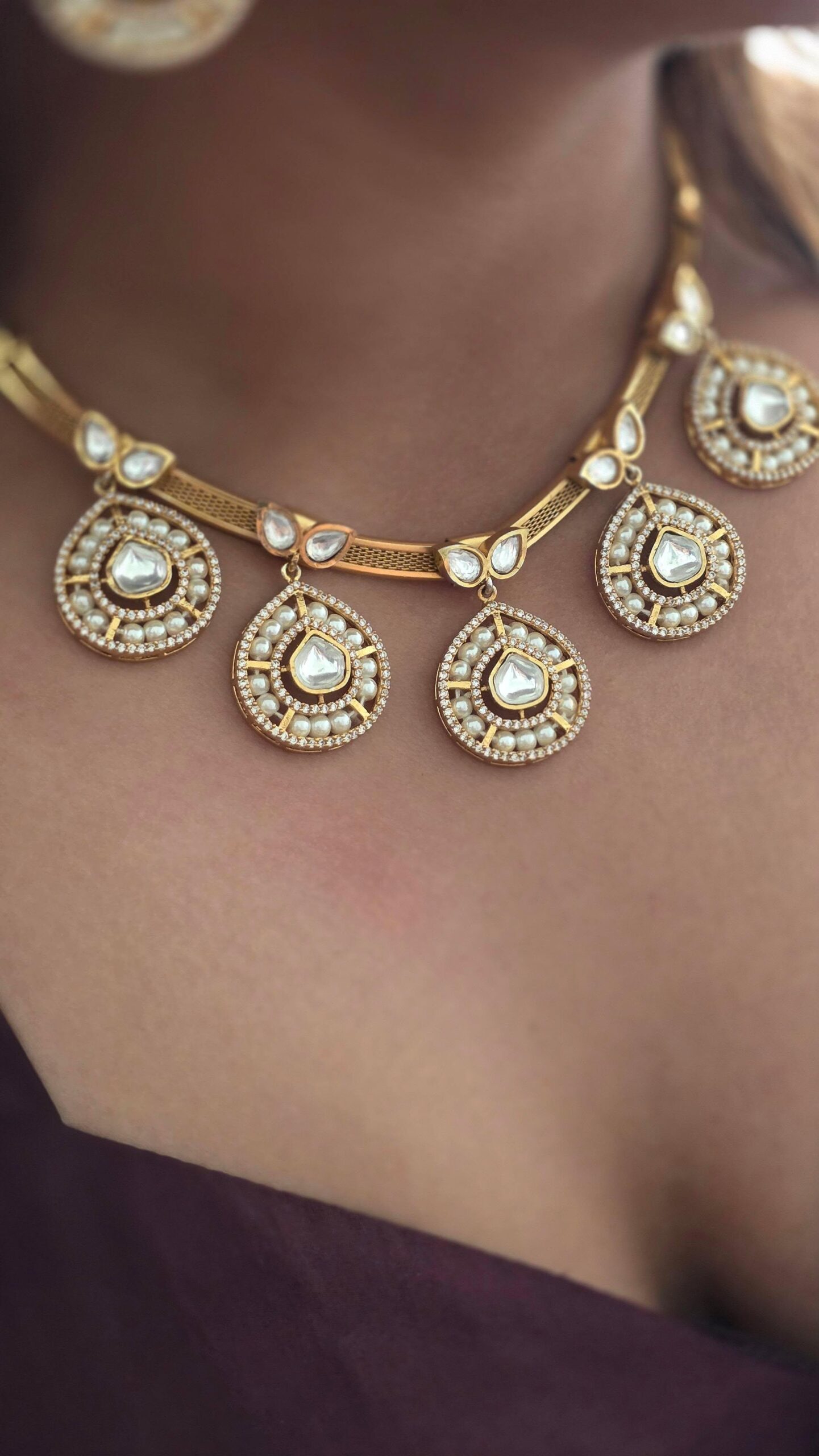 Aira polki necklace Thumbnail