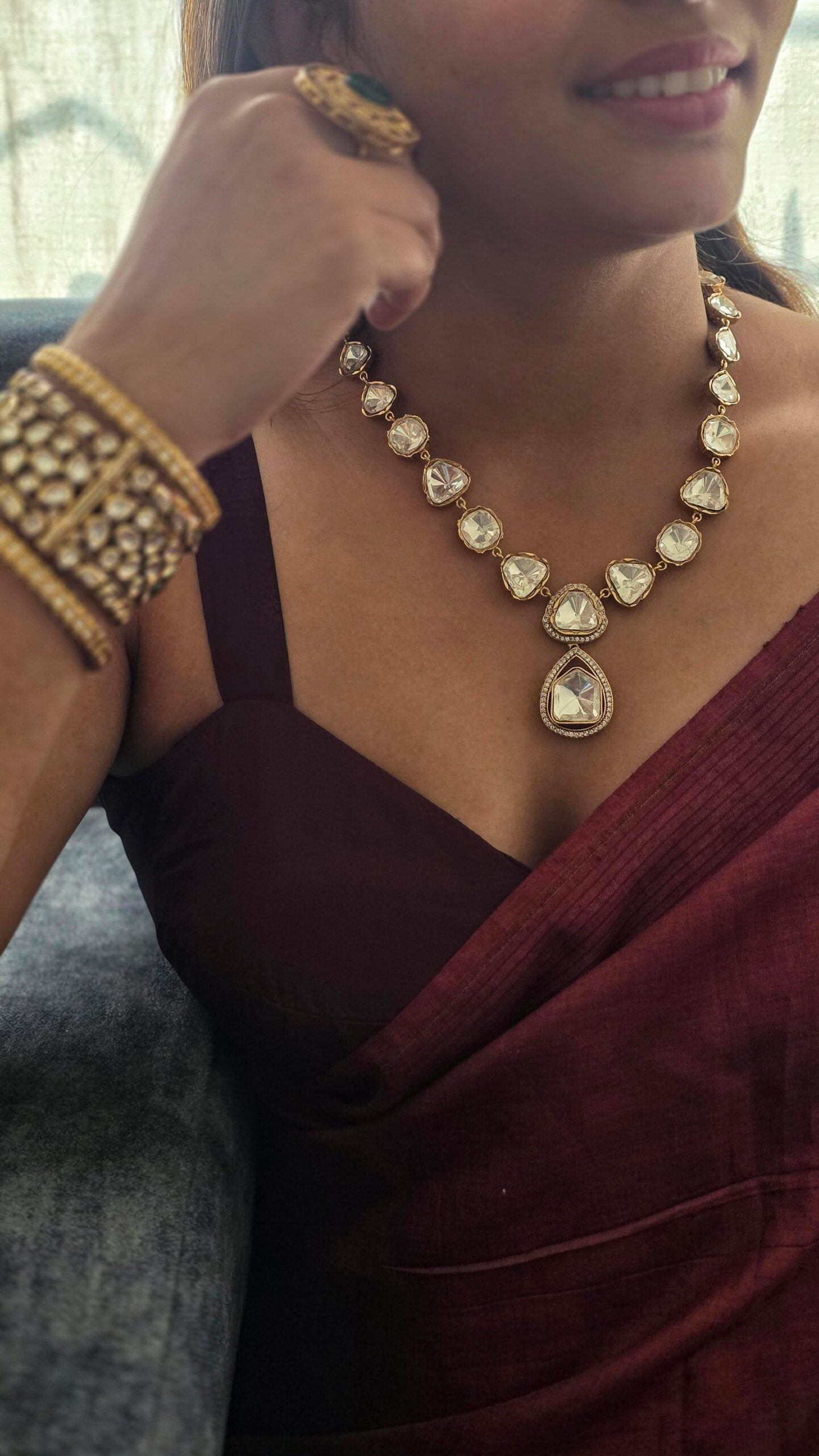 Minal polki necklace Thumbnail