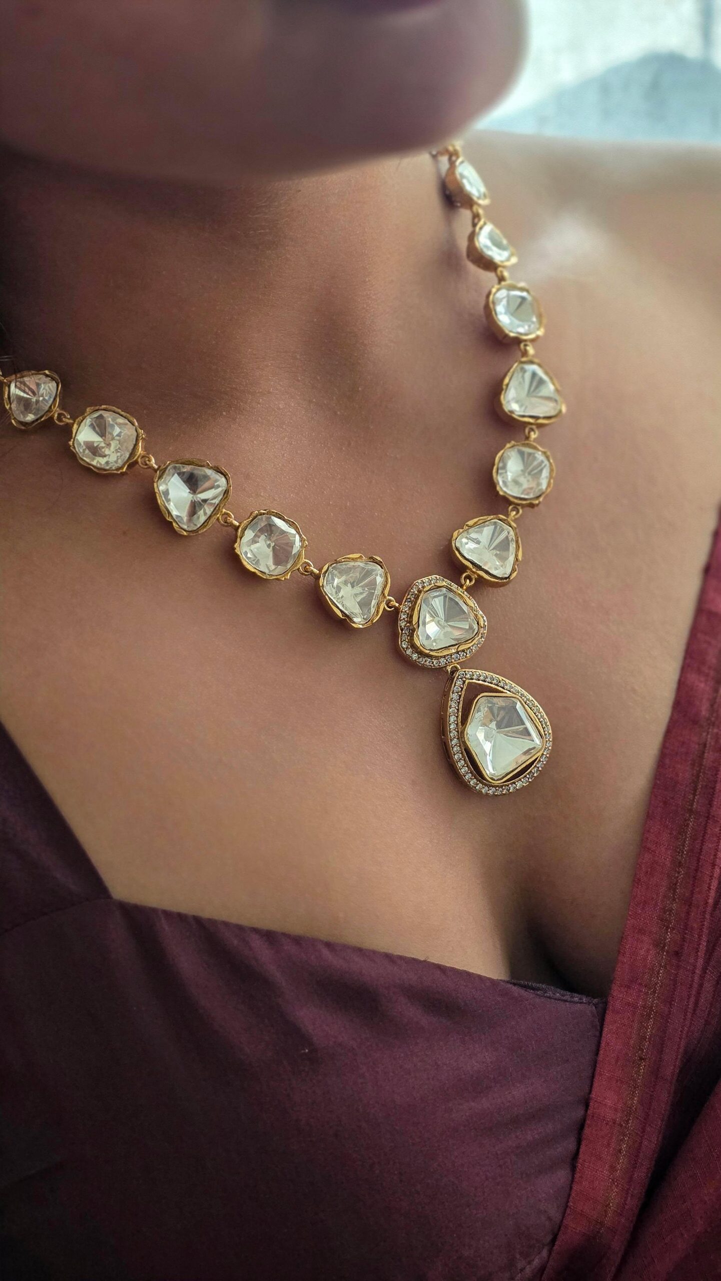 Minal polki necklace Thumbnail