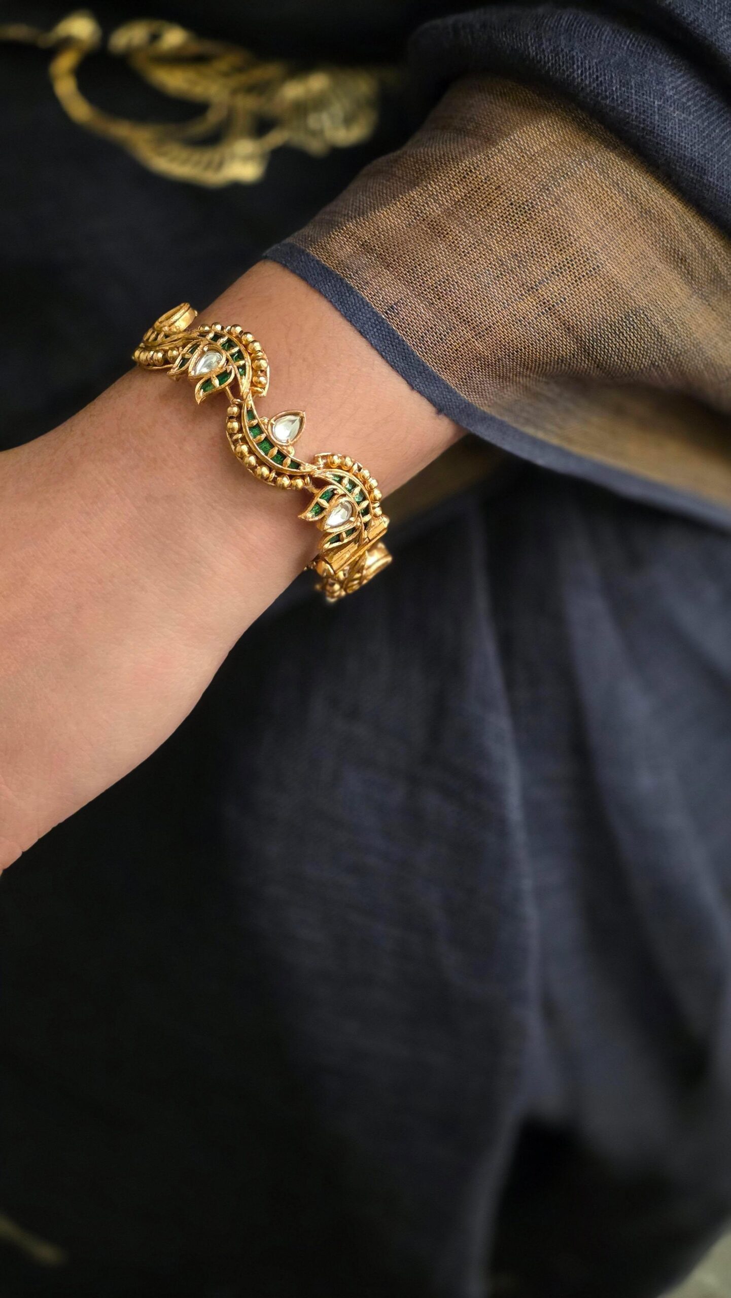 Urvi handcrafted openable bangles Thumbnail