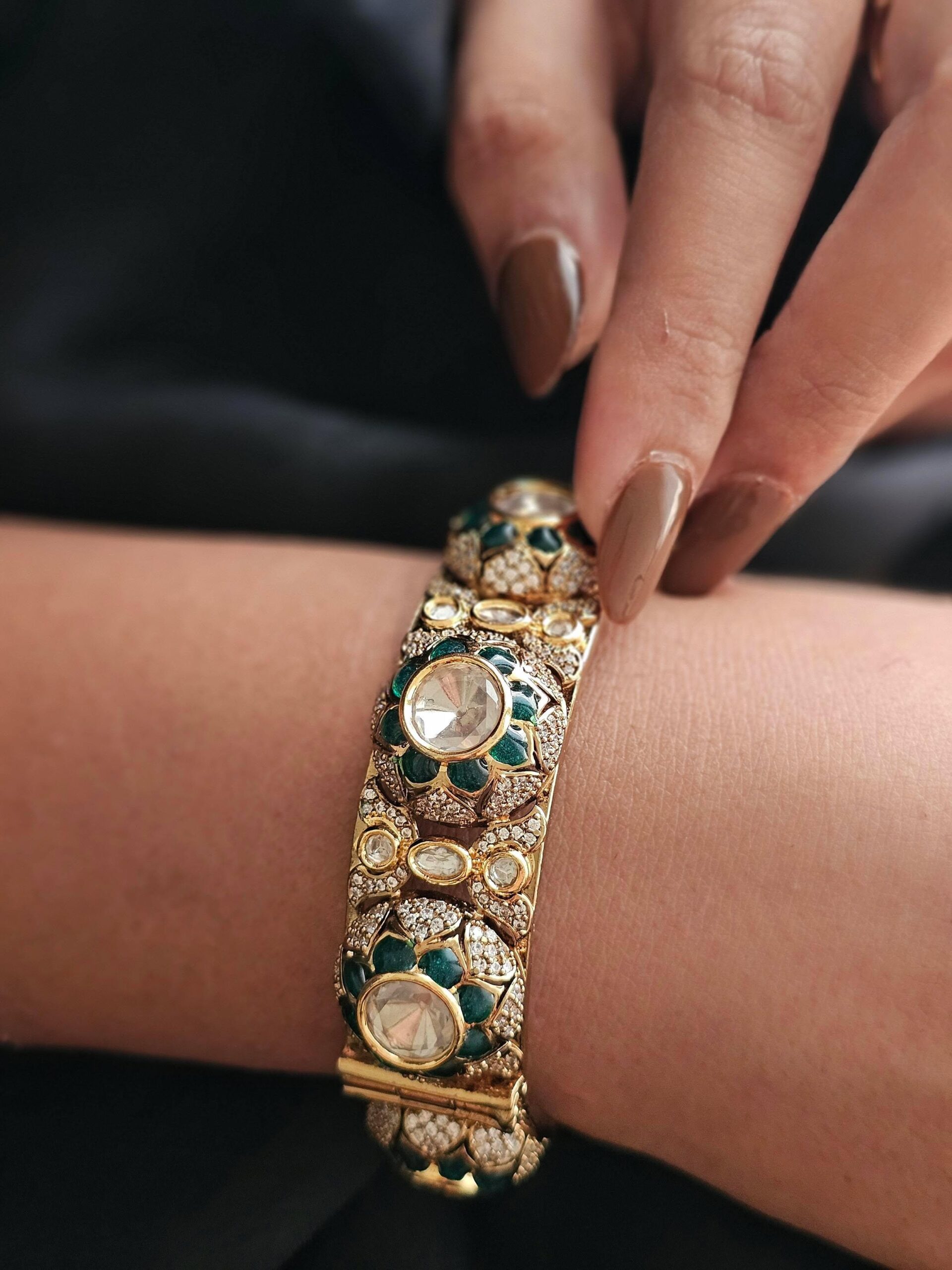 Nidhi openable polki bangles Thumbnail