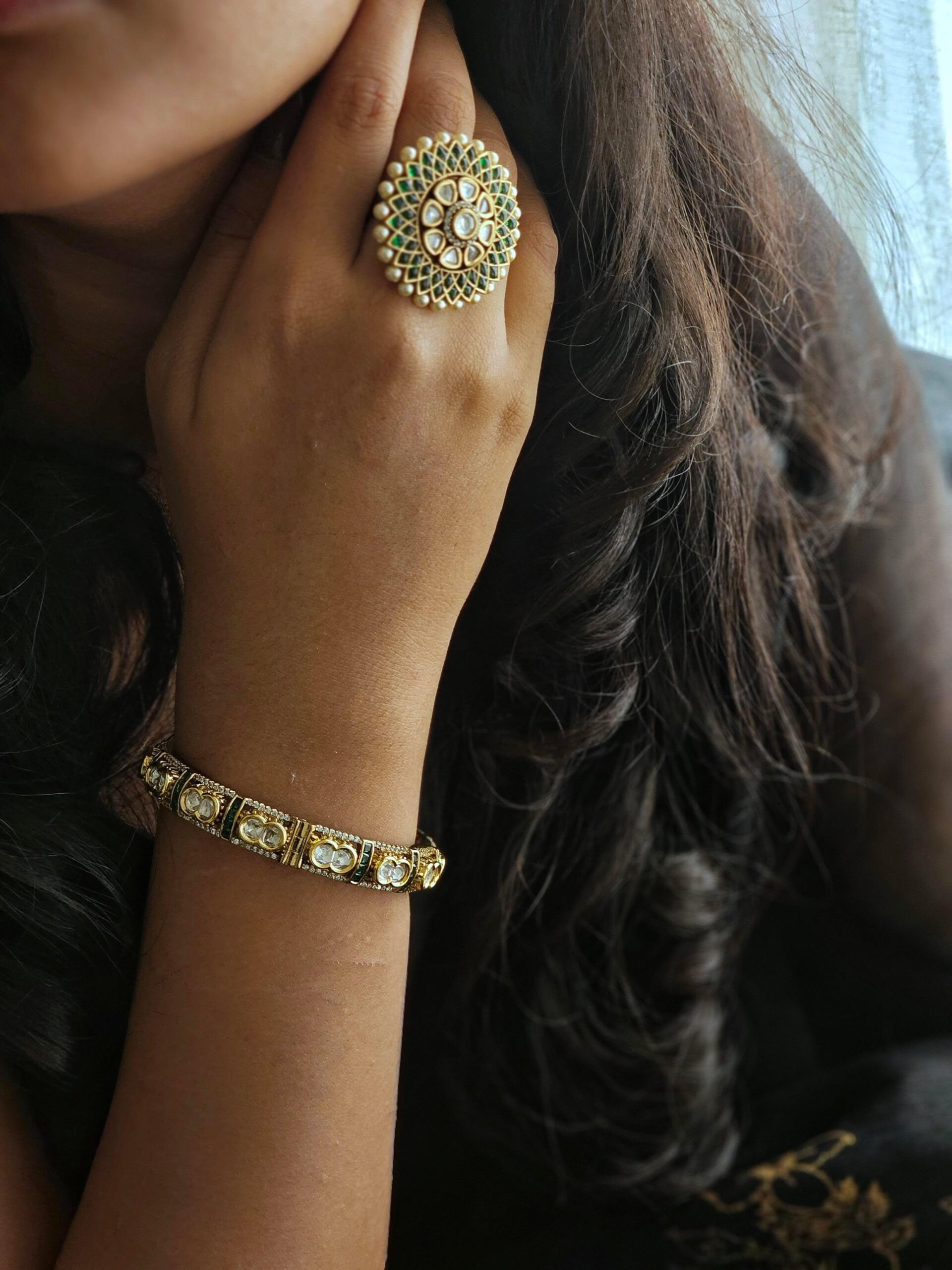 Vedika openable polki bangles Thumbnail