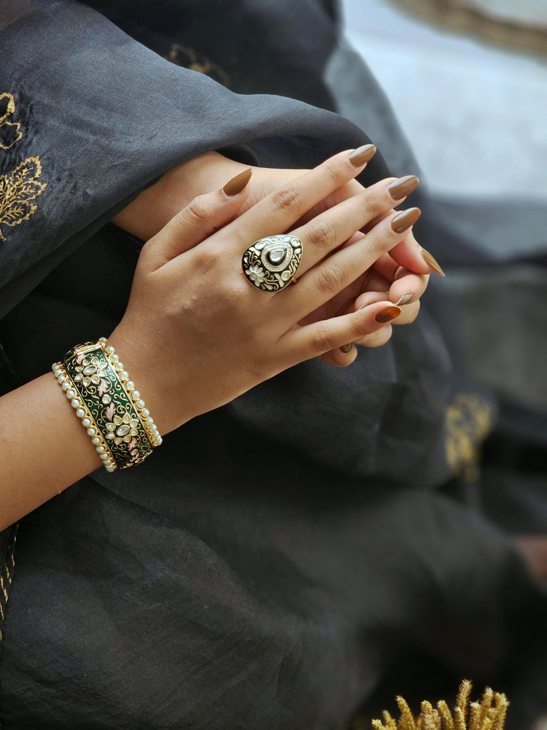 Juhi openable meenakari kada Thumbnail