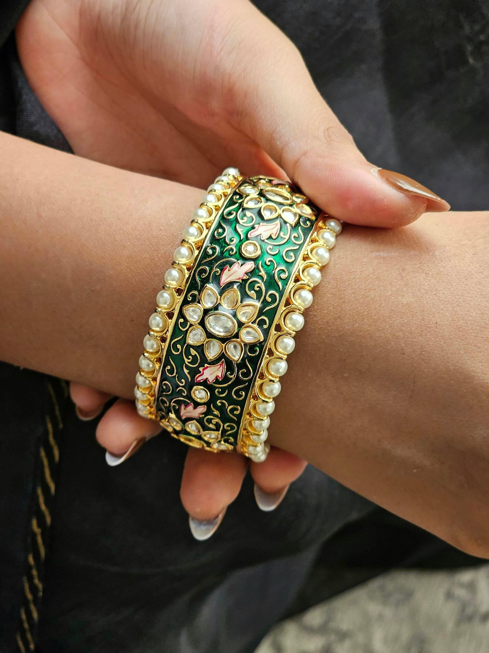 Juhi openable meenakari kada Thumbnail