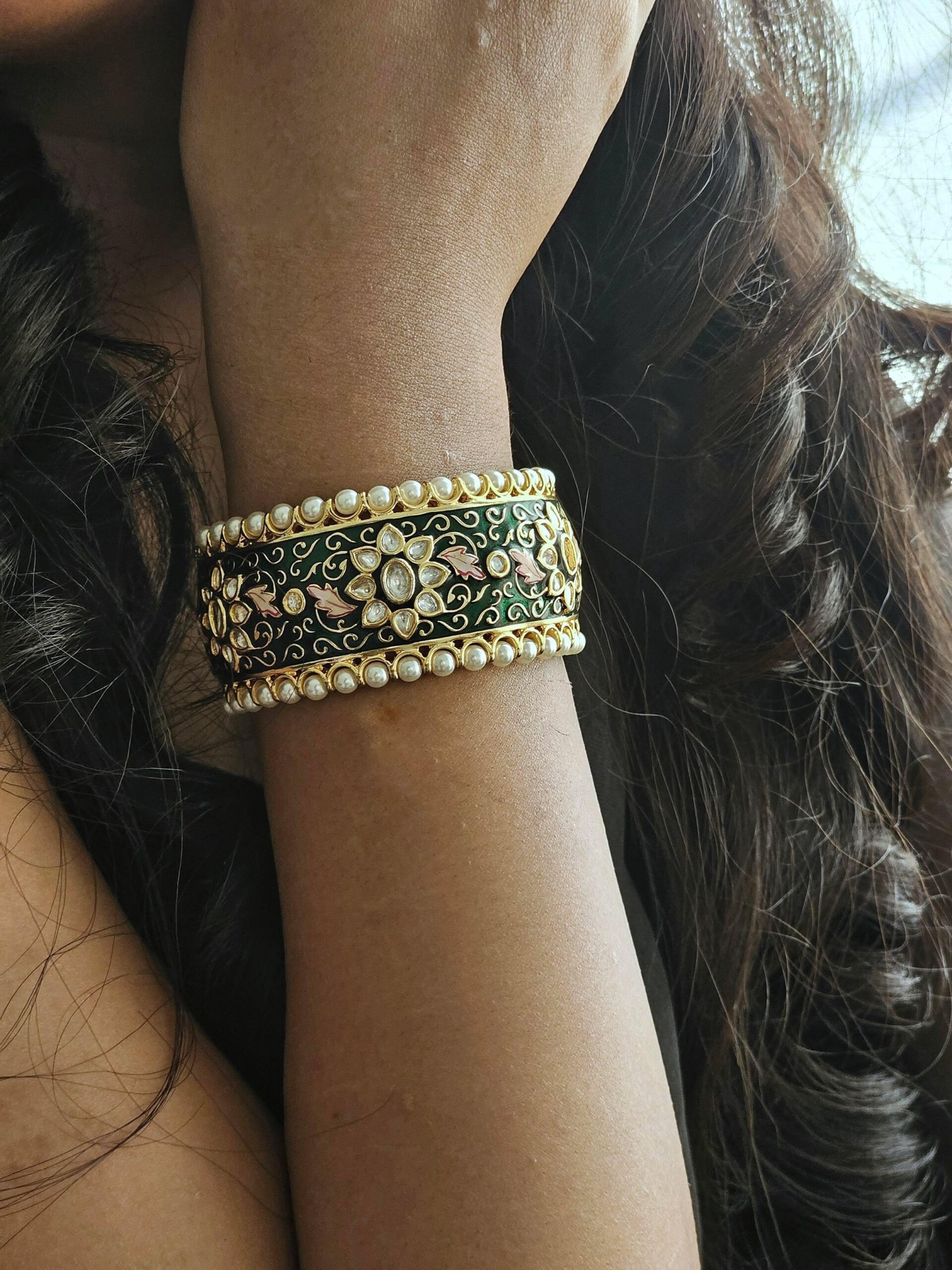 Juhi openable meenakari kada Thumbnail