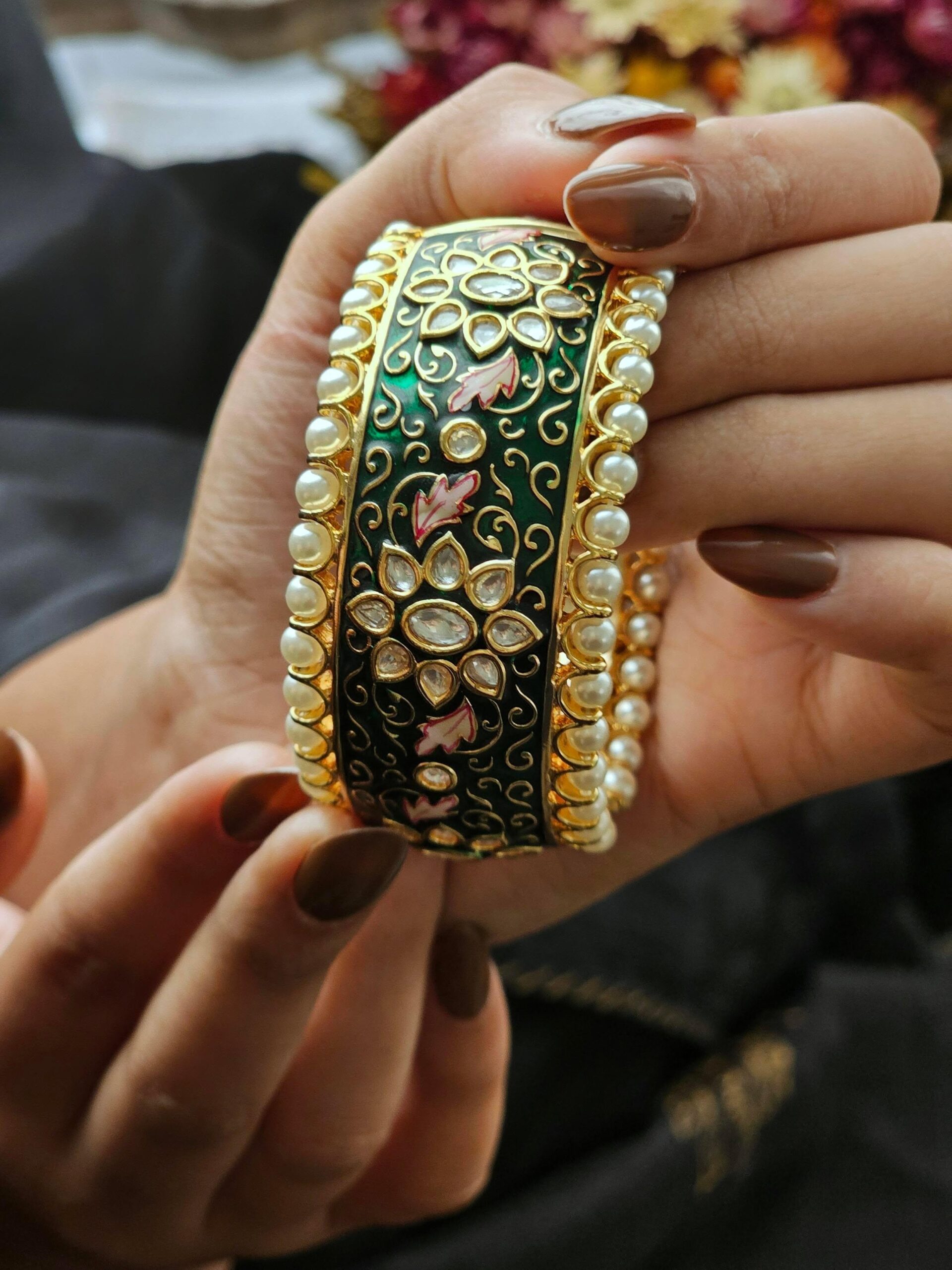 Juhi openable meenakari kada Thumbnail