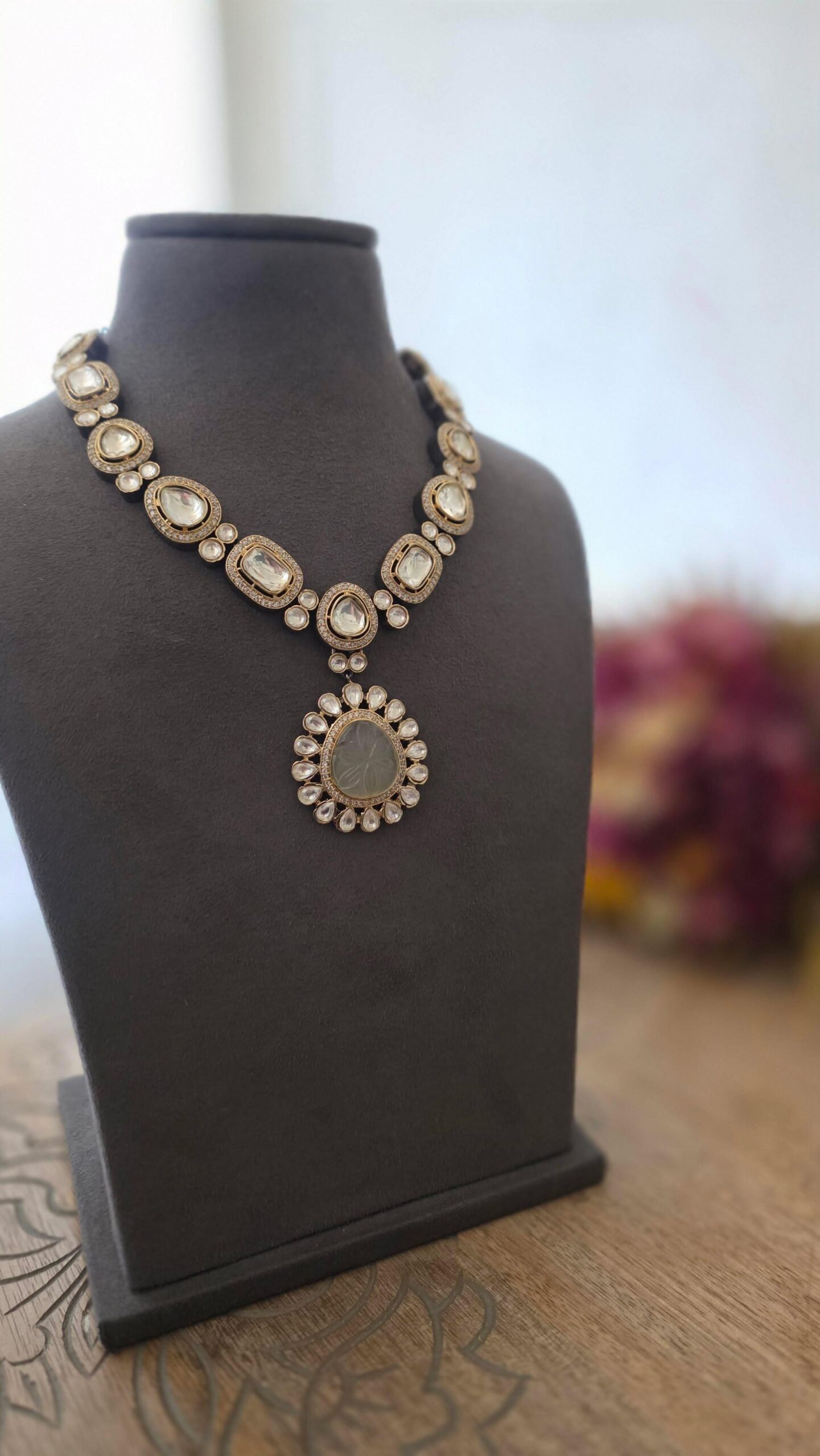 Netra polki necklace Thumbnail