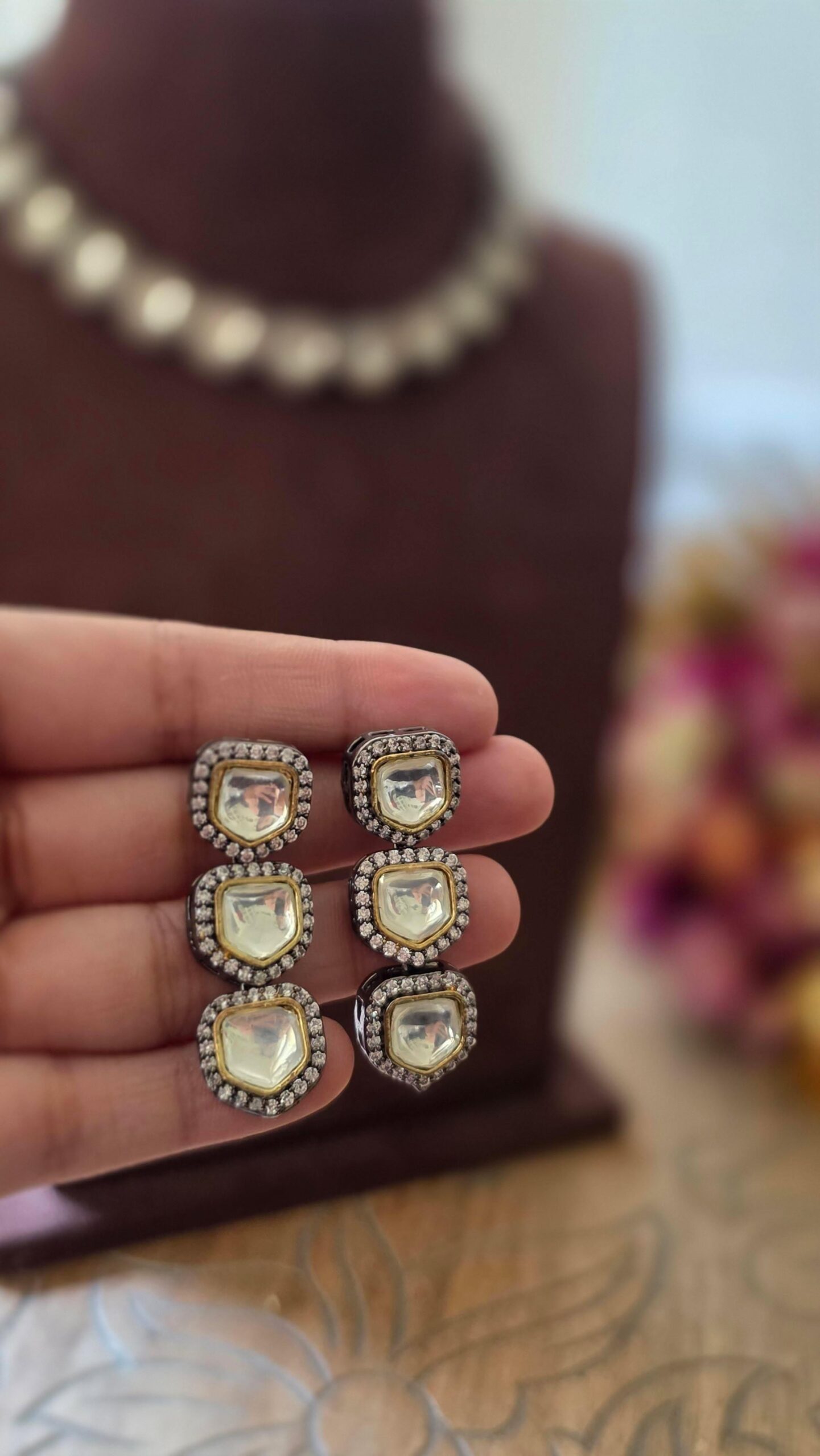Ella polki necklace Thumbnail