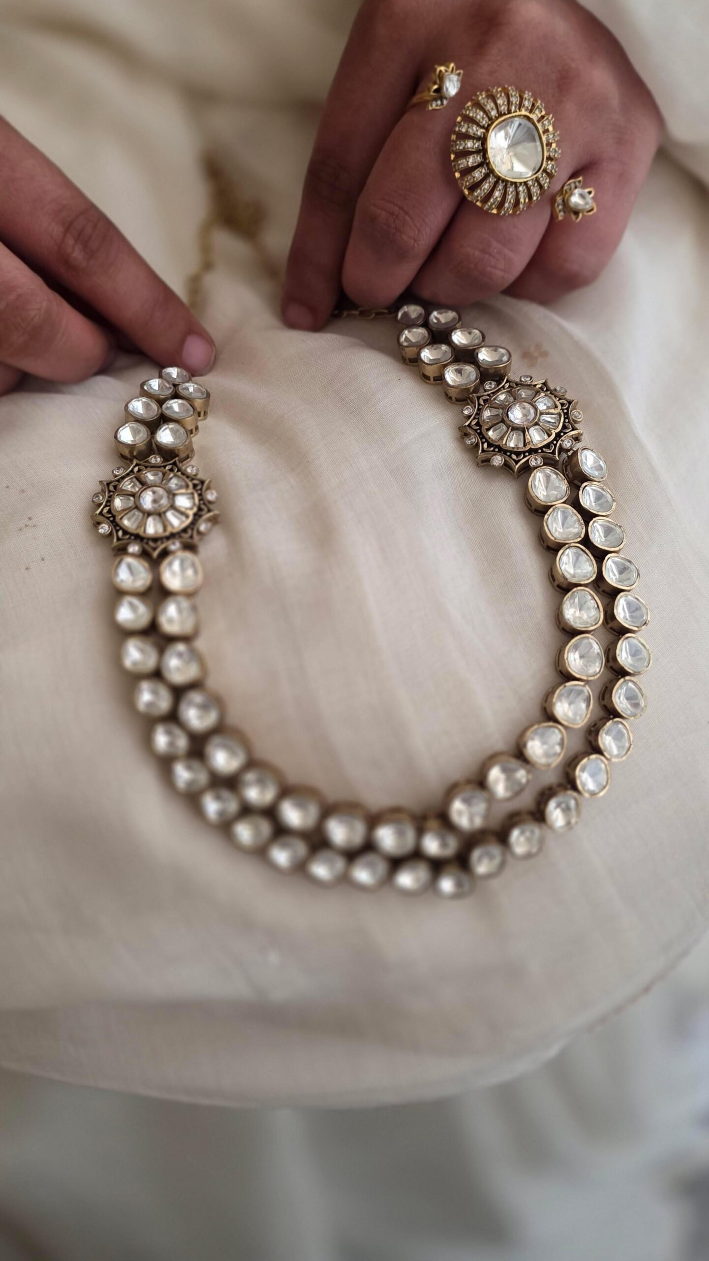Luna polki necklace Thumbnail