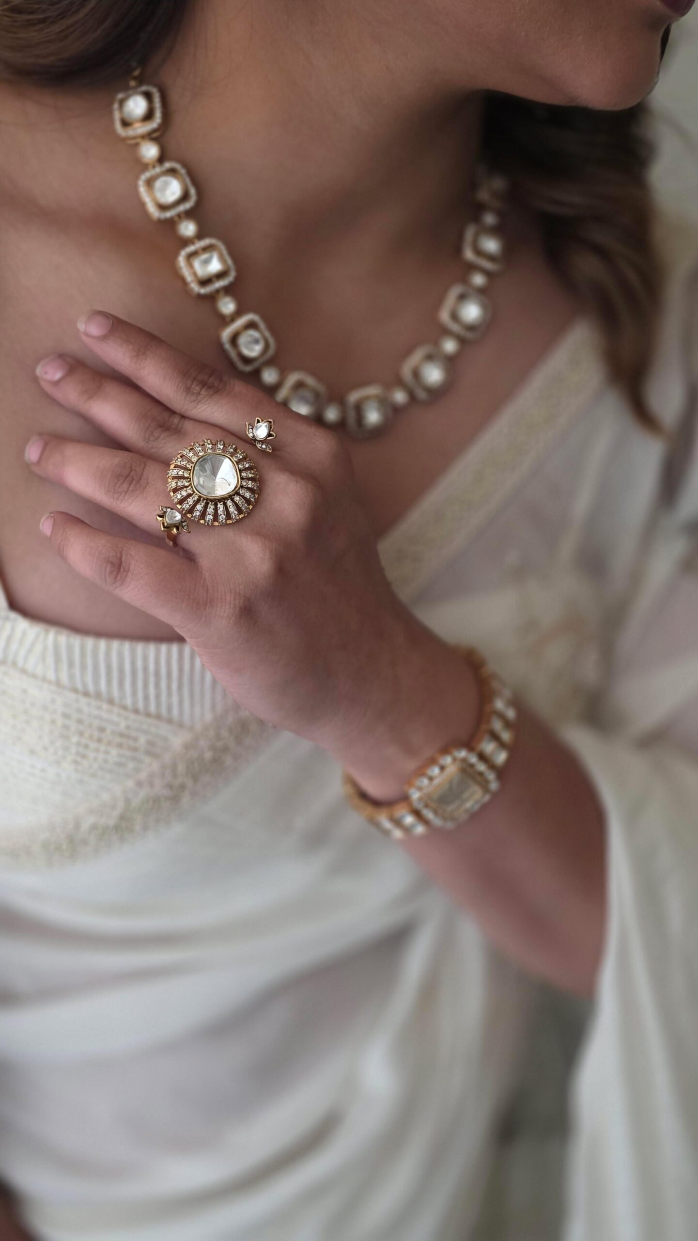Eisha polki necklace Thumbnail