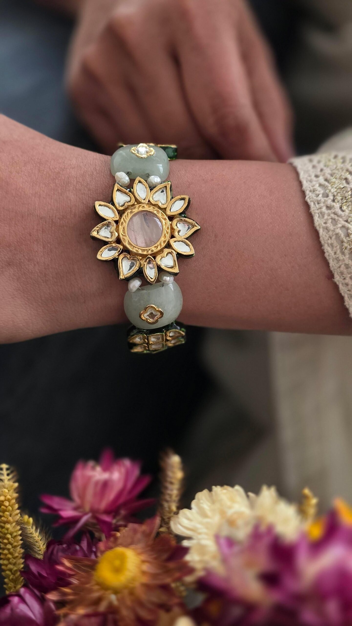 Nidhi semi-precious stone bracelet Thumbnail