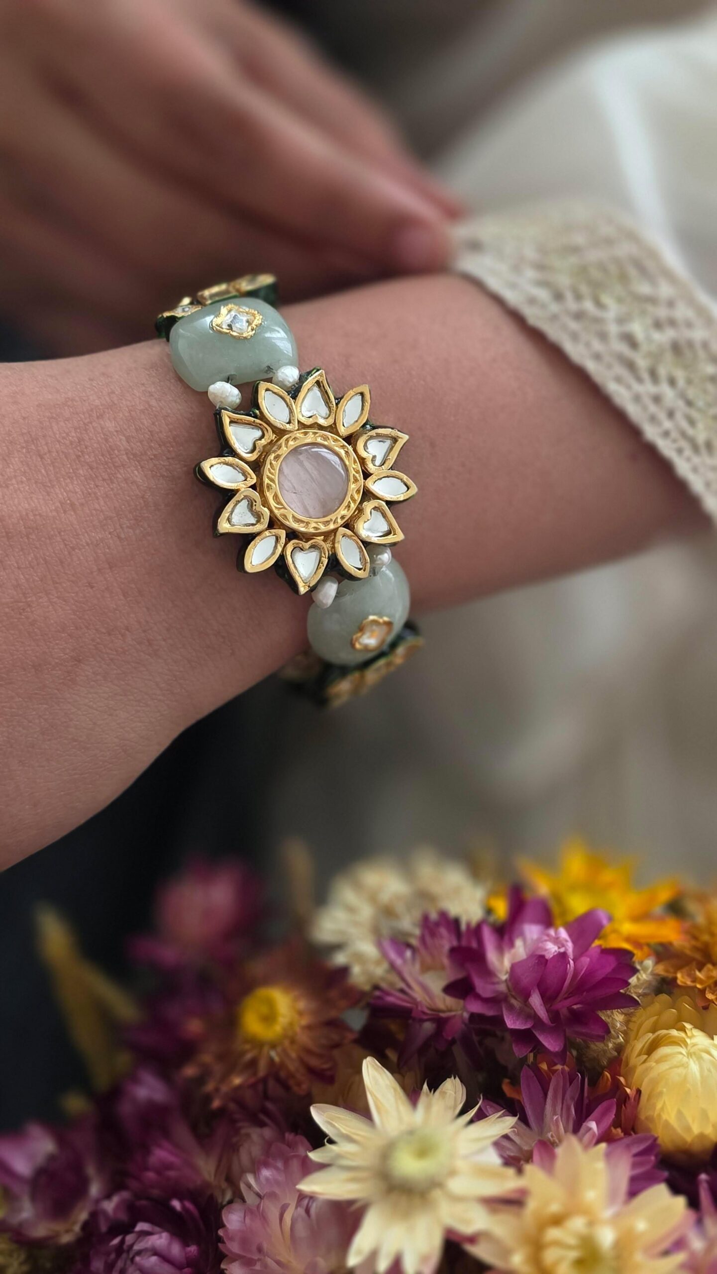 Nidhi semi-precious stone bracelet Thumbnail