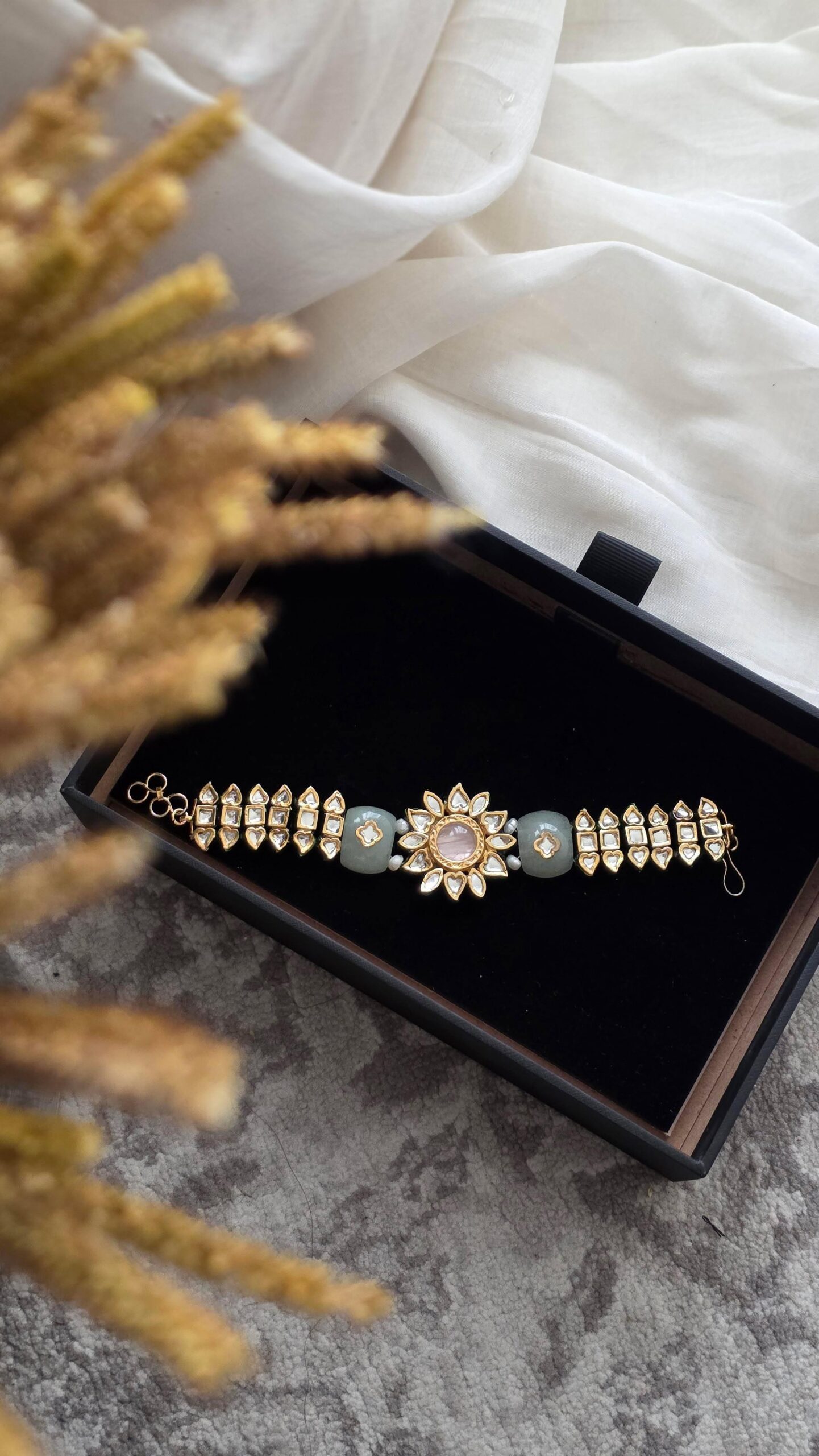 Nidhi semi-precious stone bracelet Thumbnail