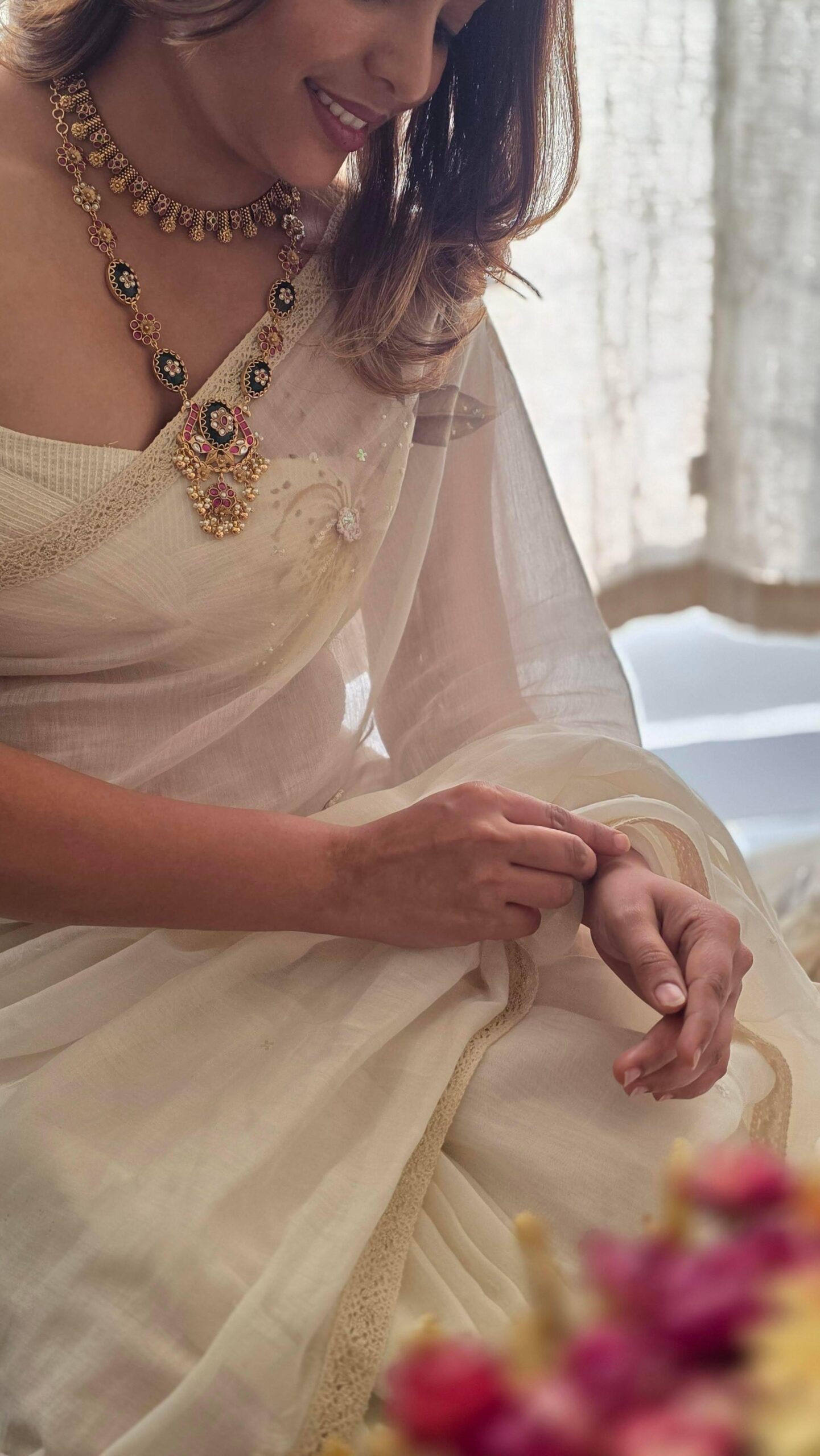 Surana handcrafted long necklace Thumbnail