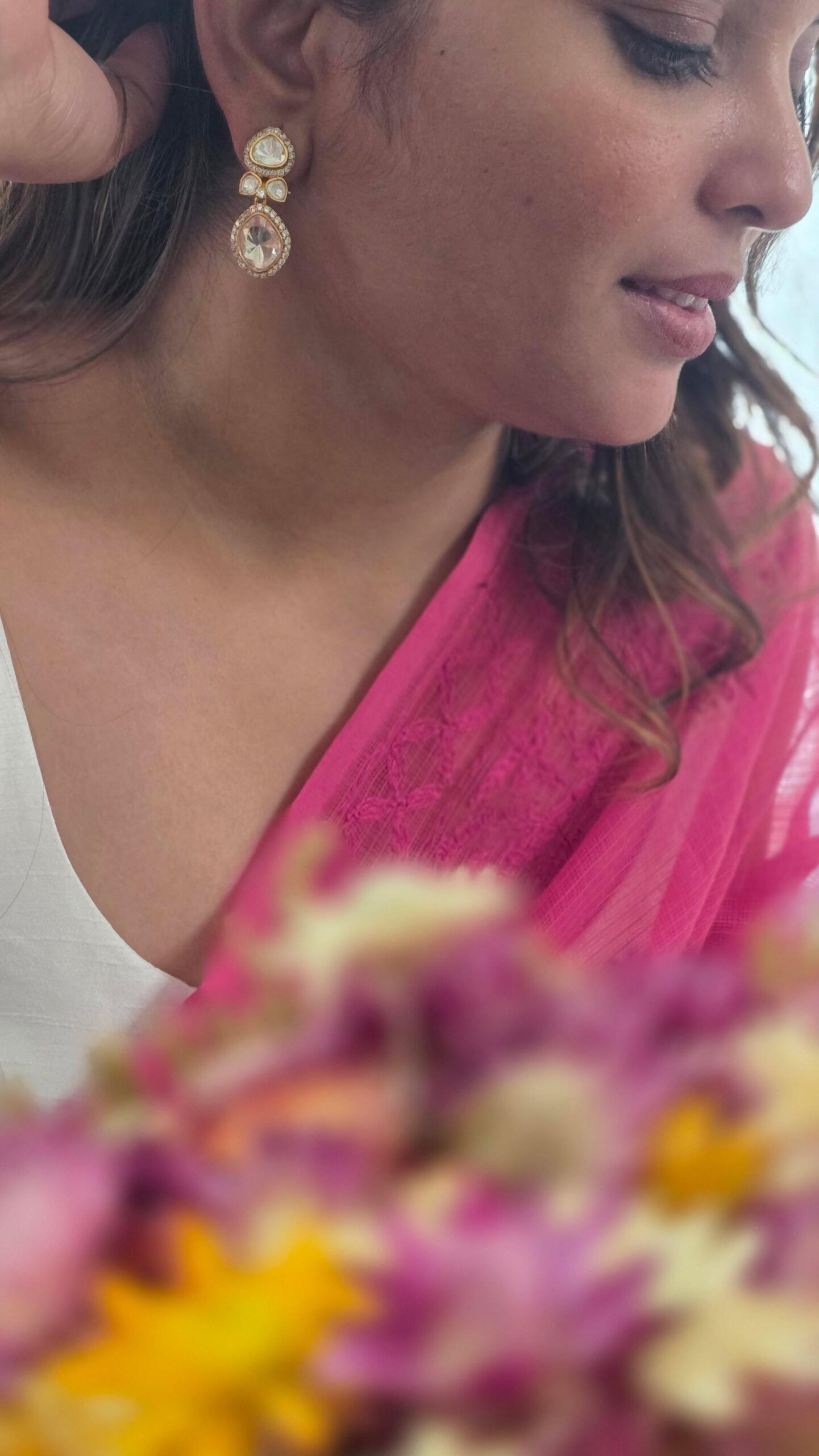 Aria polki earrings Thumbnail