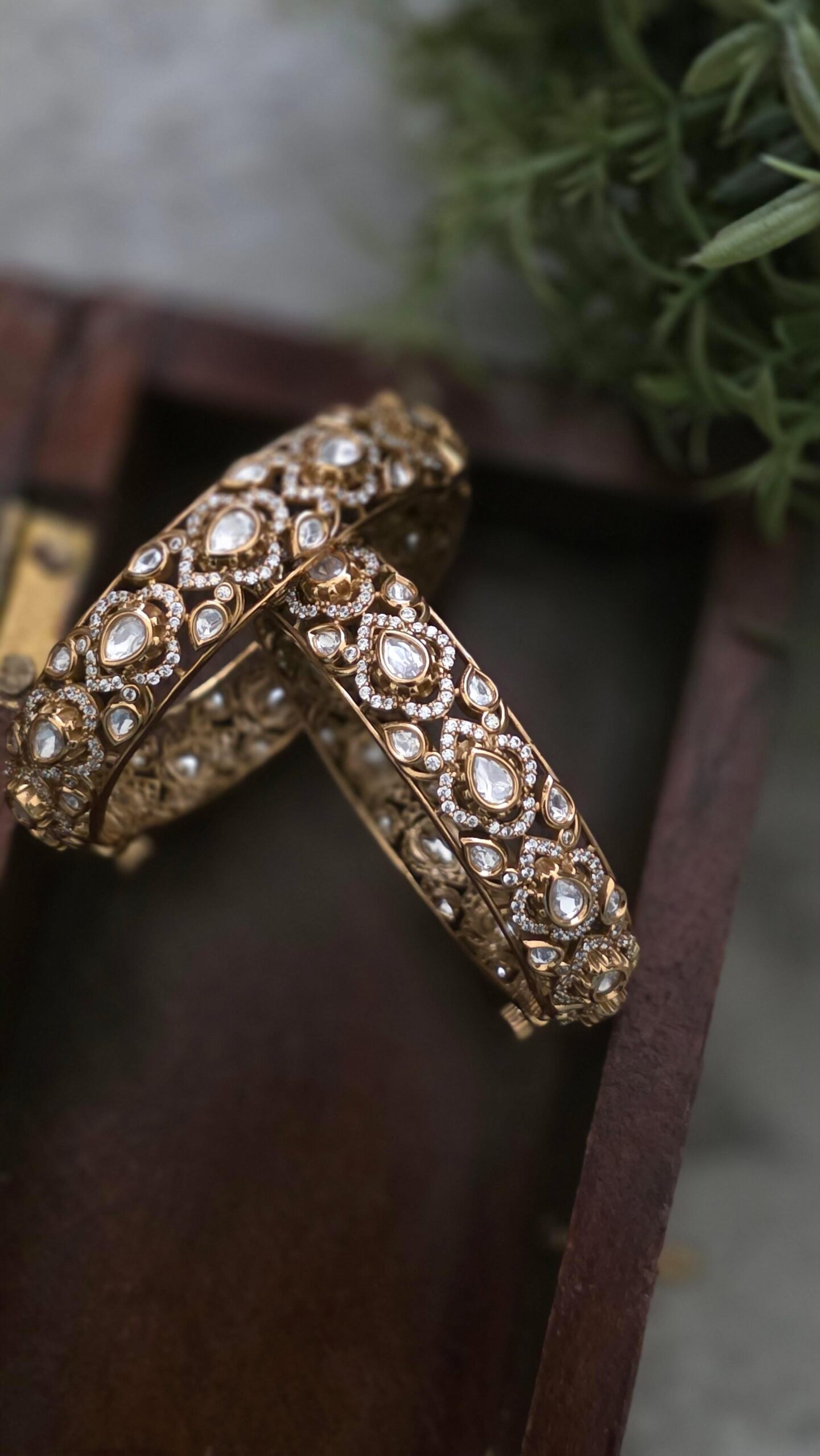 Zahra openable polki bangles Thumbnail