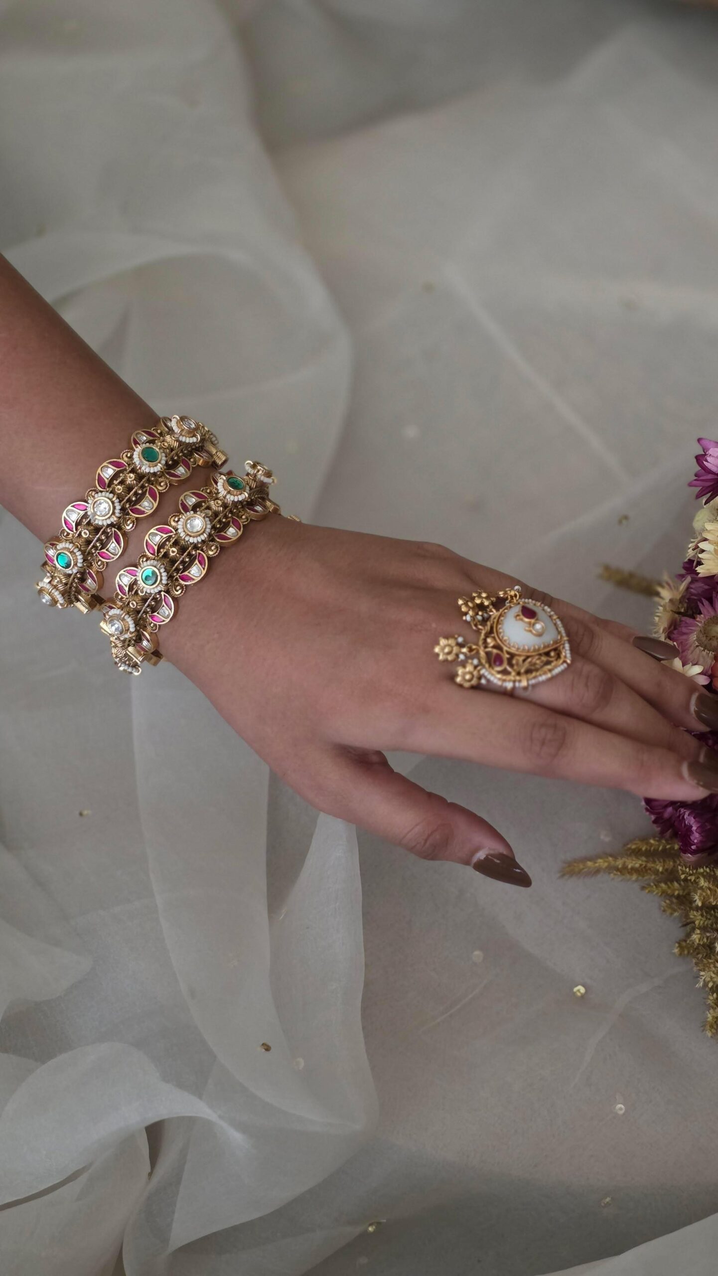 Vritika openable handcrafted bangles Thumbnail