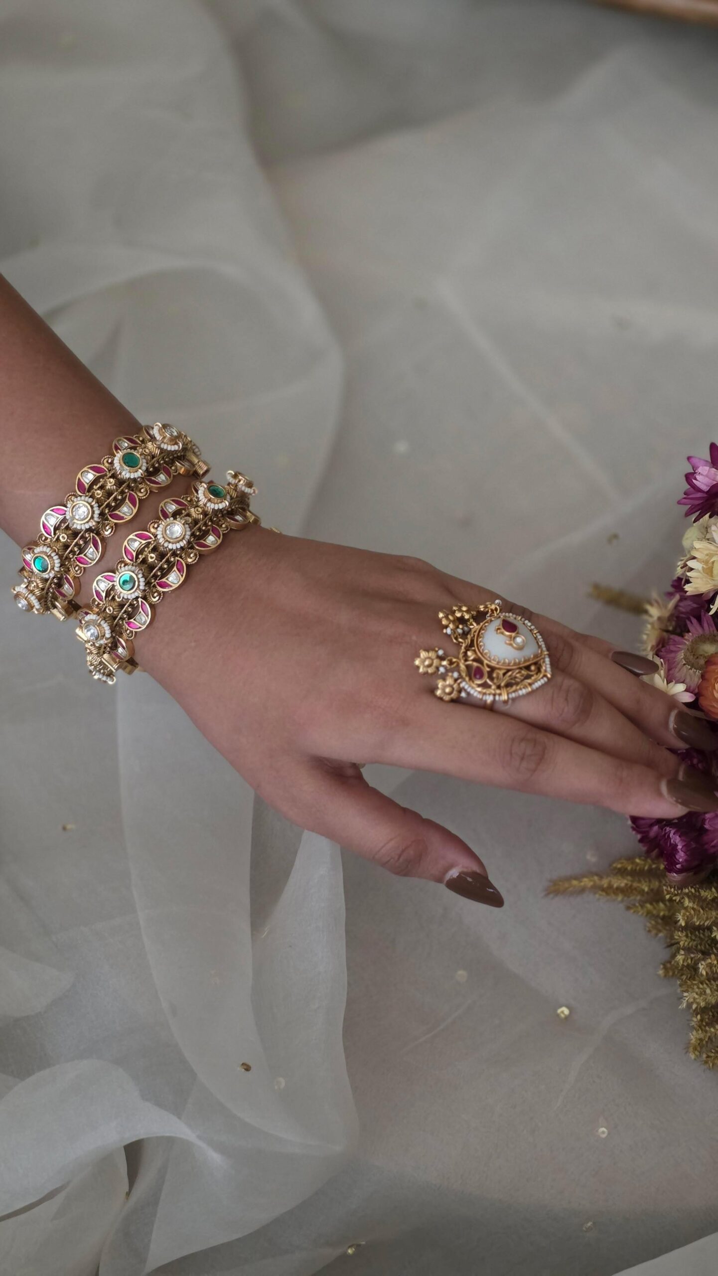 Vritika openable handcrafted bangles Thumbnail