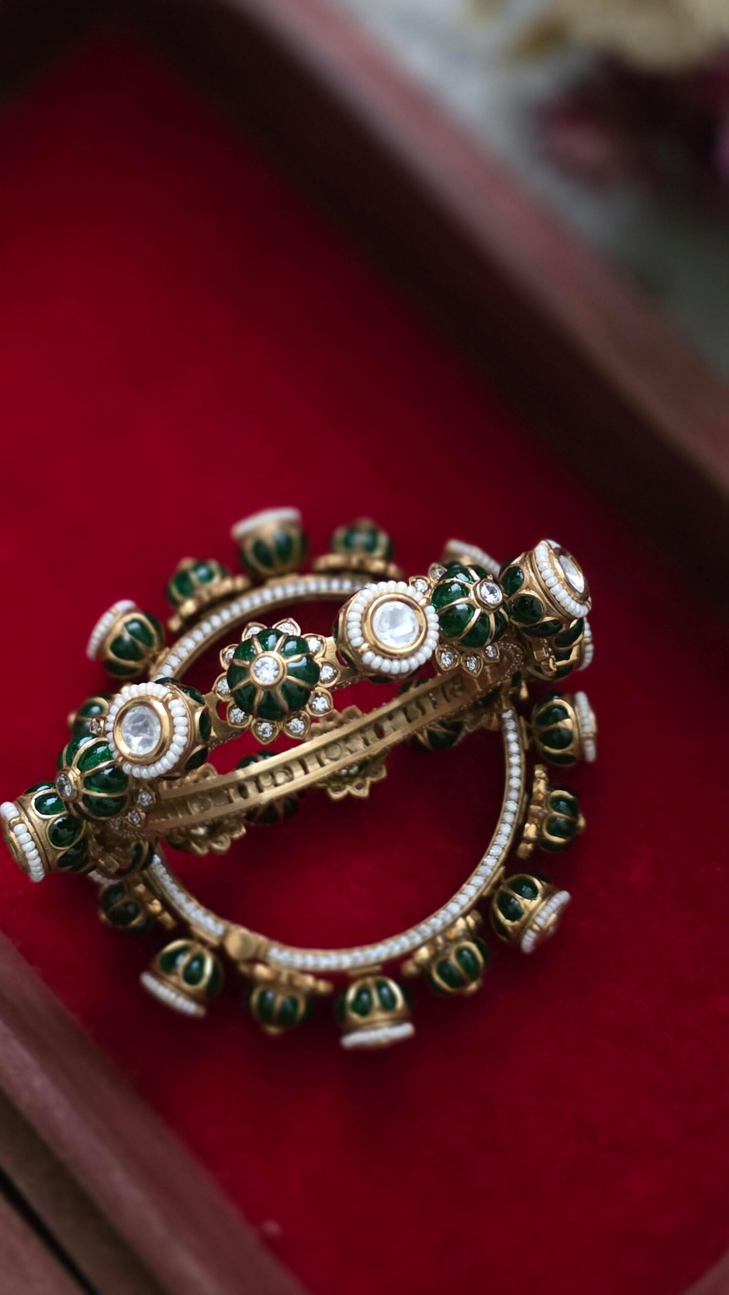 Oviya openable meenakari bangles Thumbnail