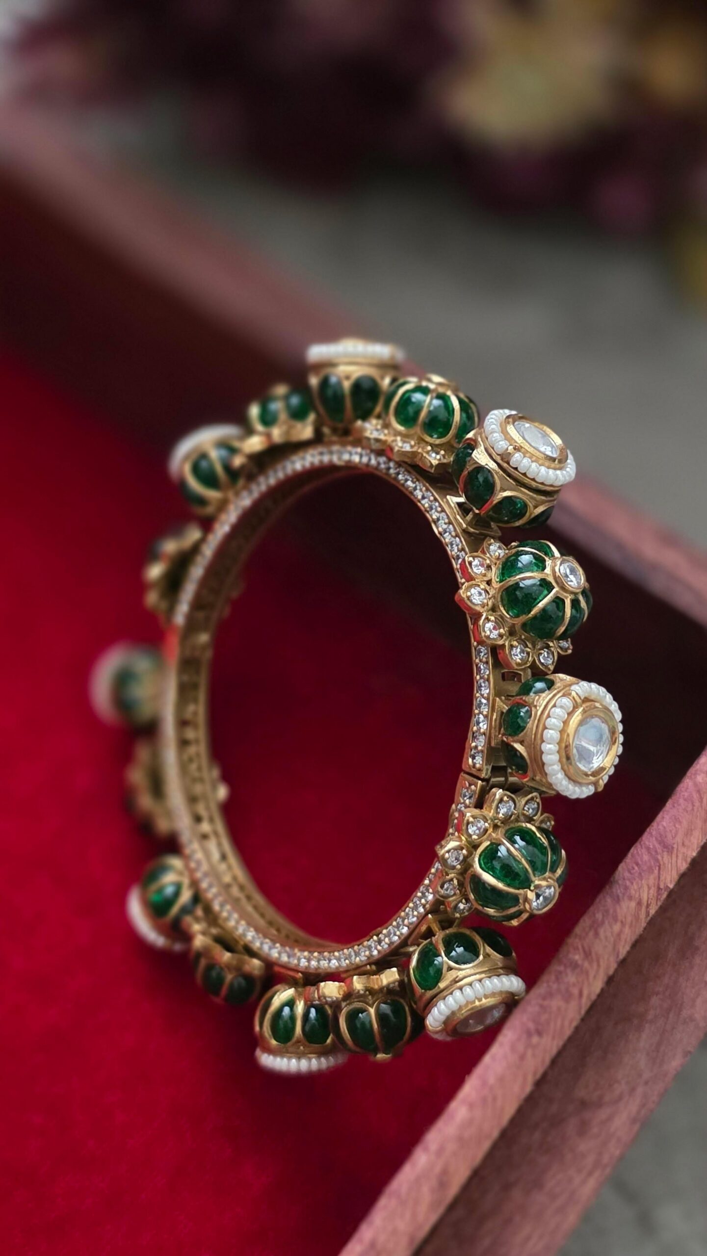 Oviya openable meenakari bangles Thumbnail