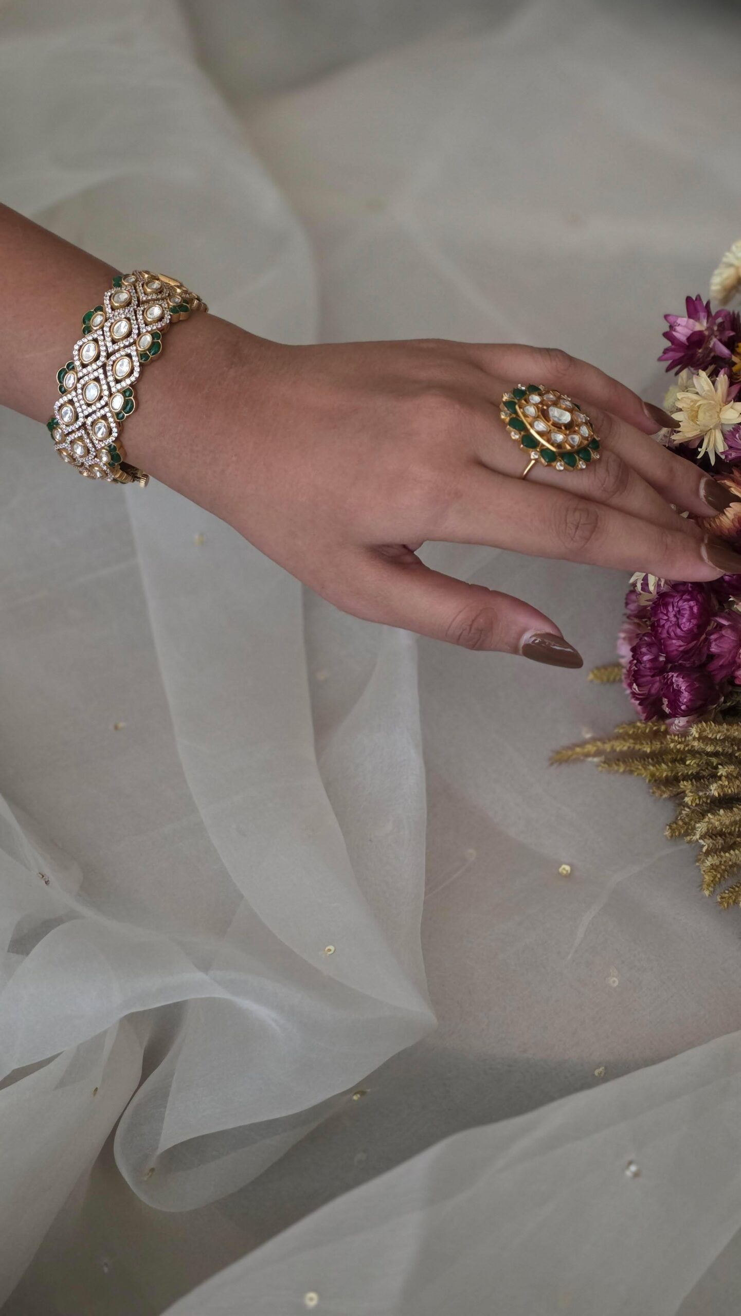 Jia openable polki bangles Thumbnail