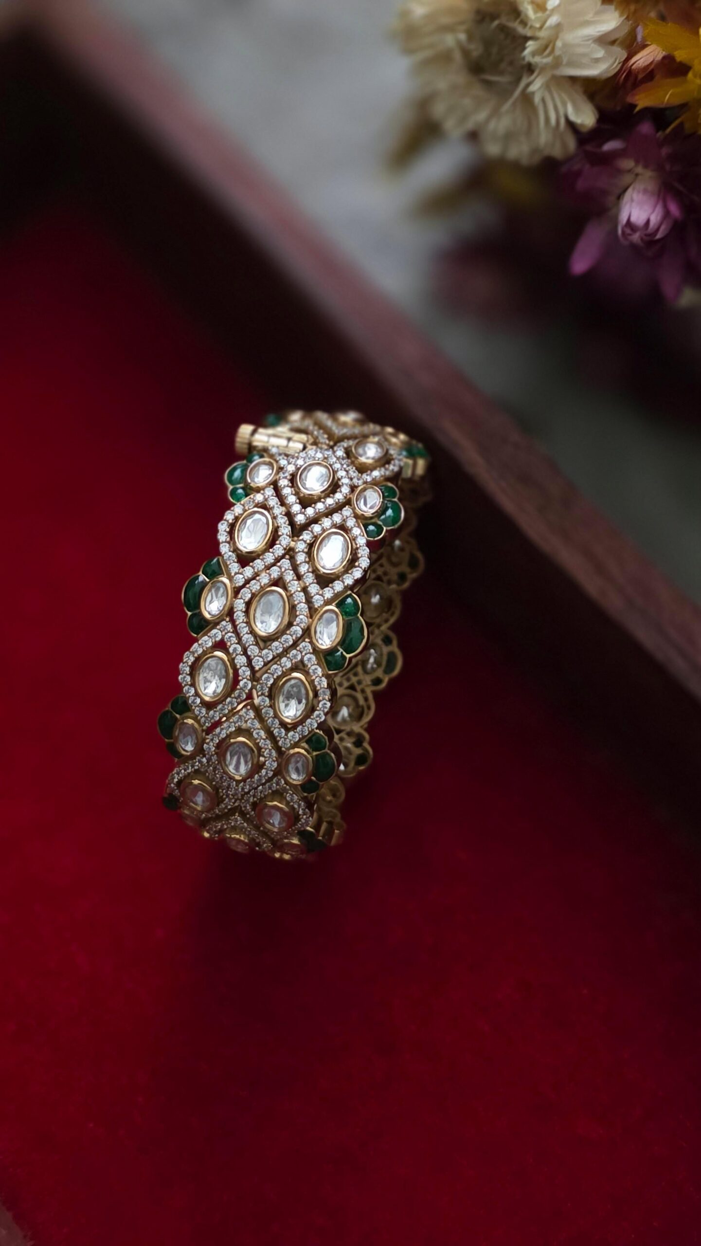Jia openable polki bangles Thumbnail