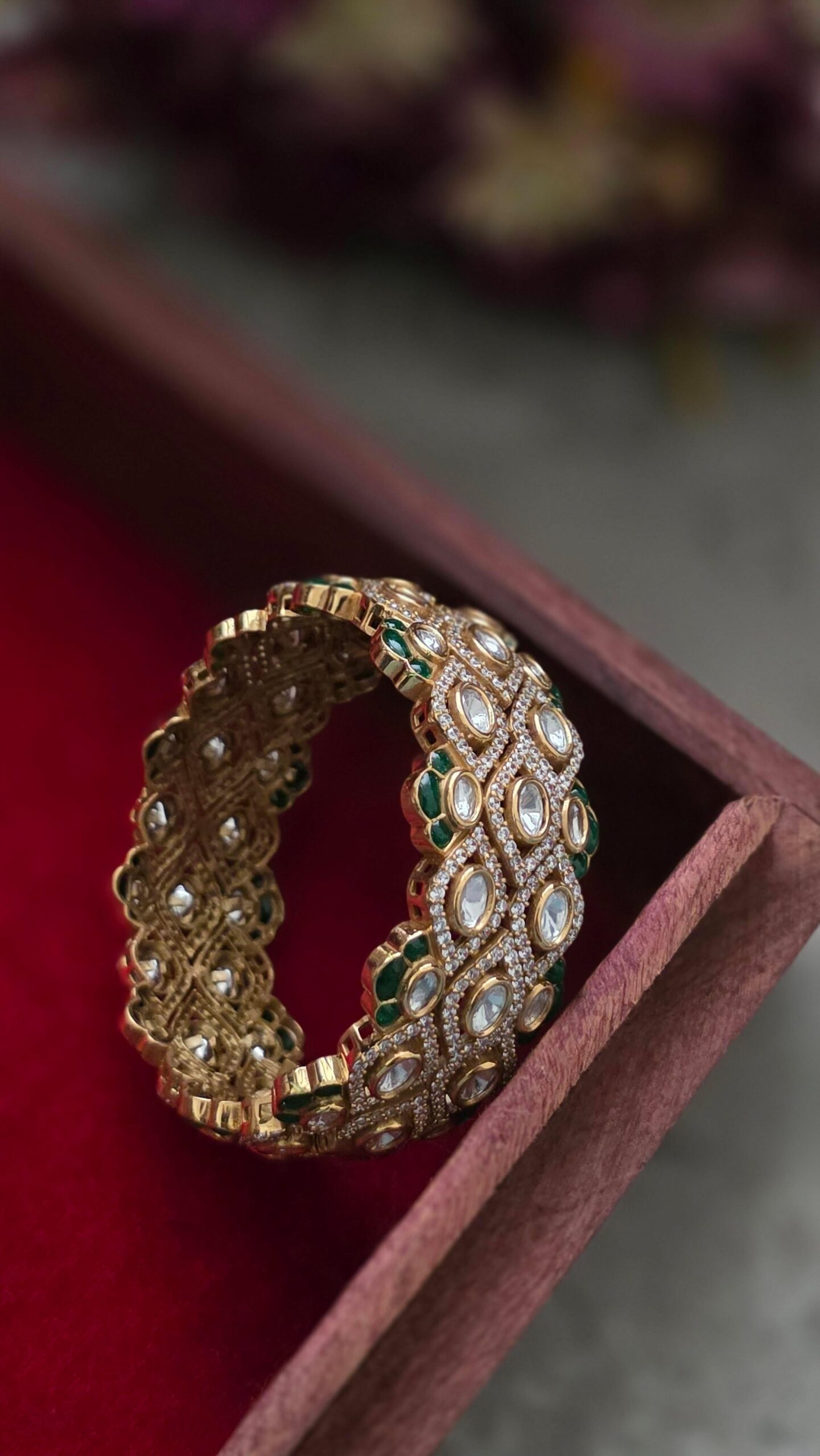 Jia openable polki bangles Thumbnail