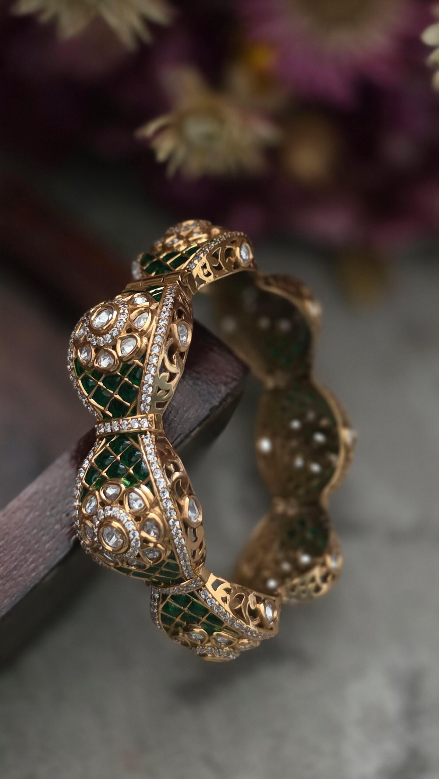 Eshani openable meenakari bangles Thumbnail