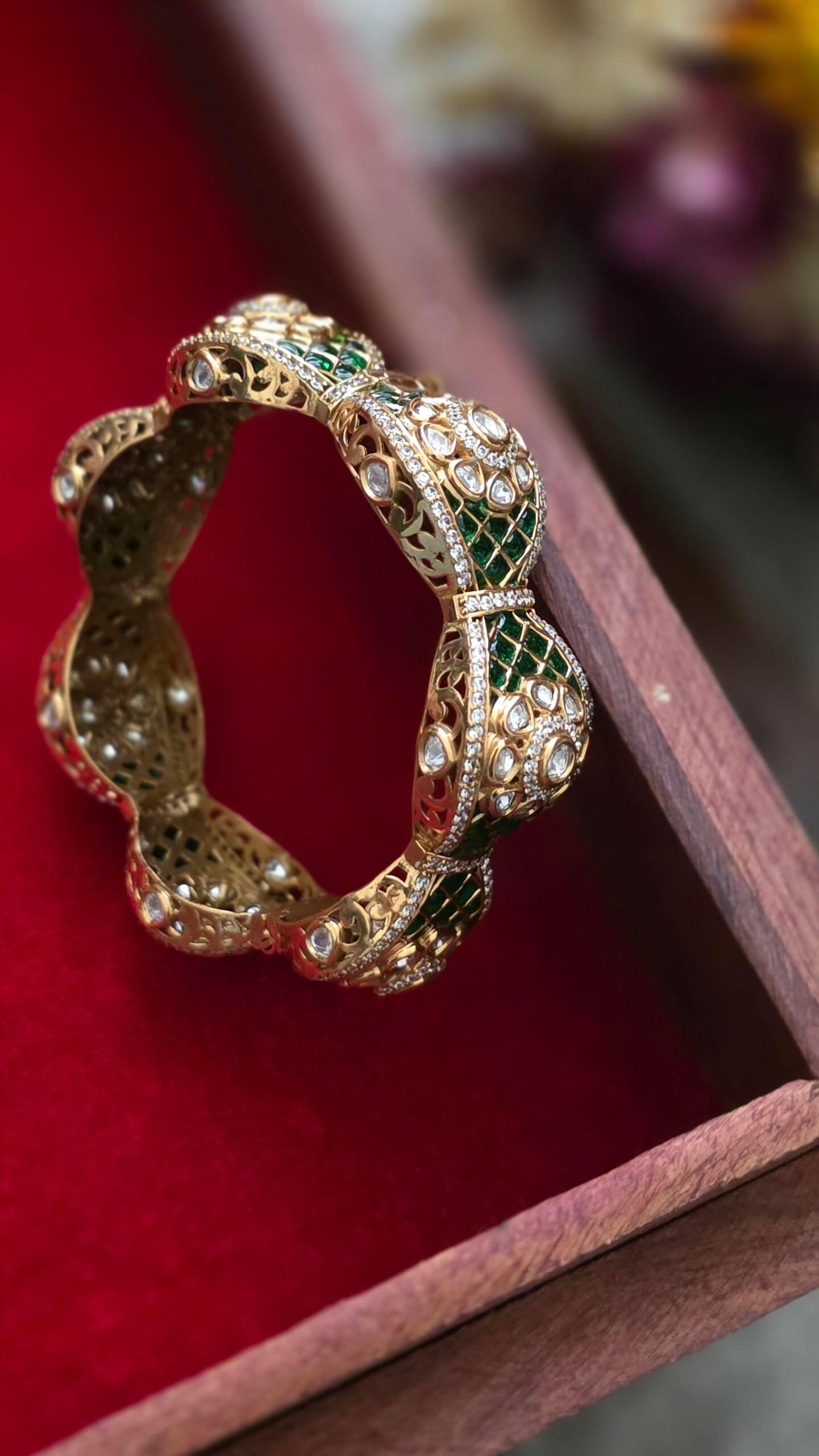 Eshani openable meenakari bangles Thumbnail