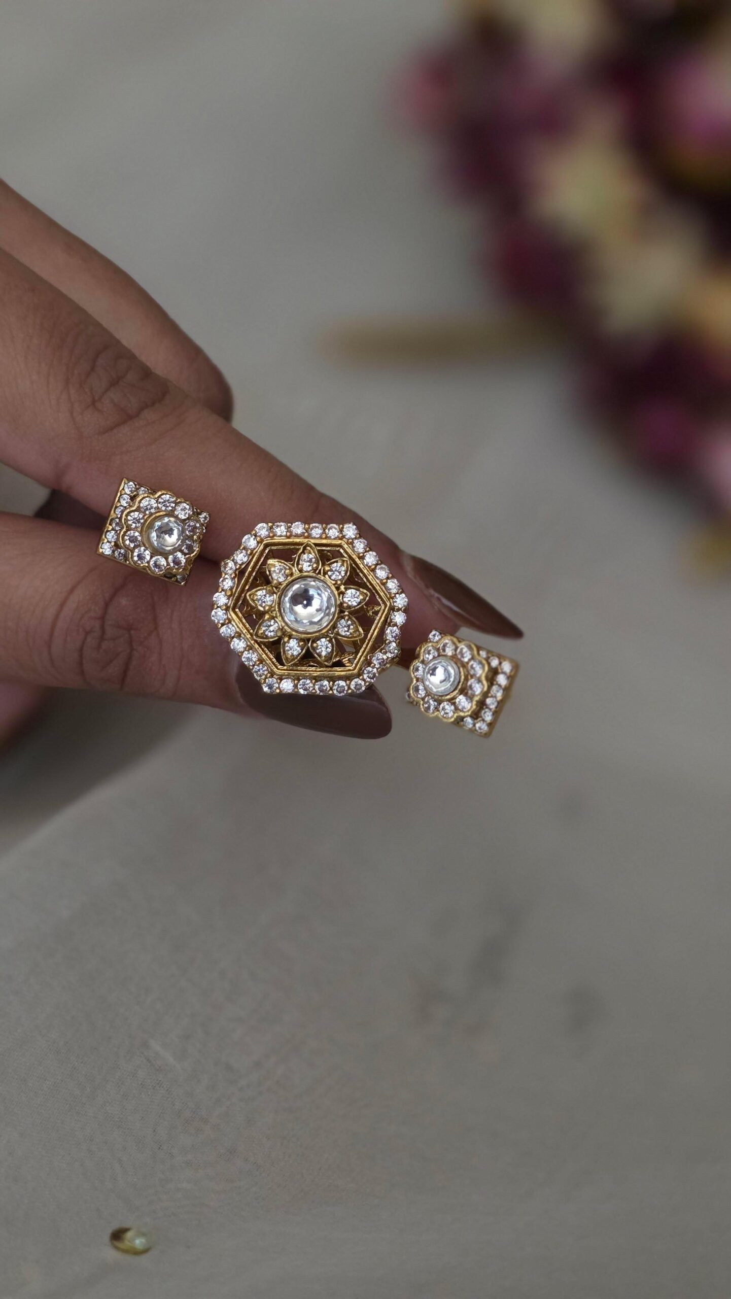 Gulnaar Polki Twin-Ring Thumbnail