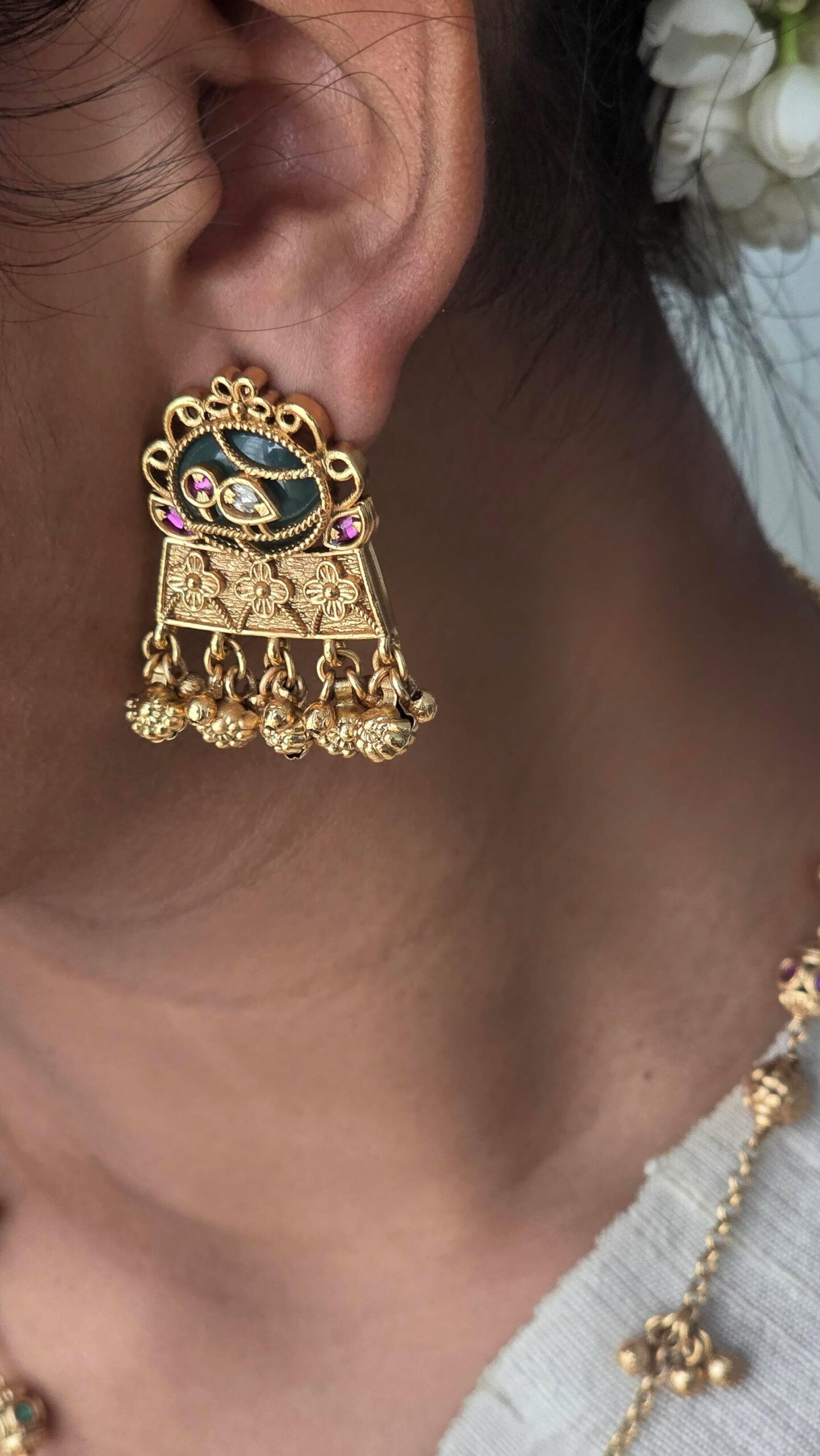 Mitali delicate handcrafted long necklace Thumbnail