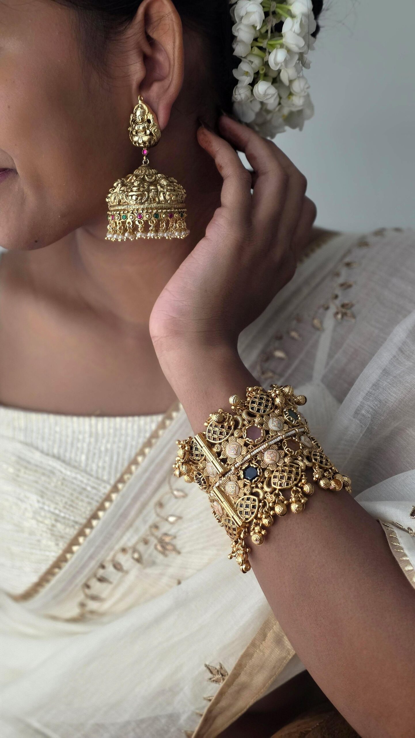 Arpita handcrafted jhumki Thumbnail