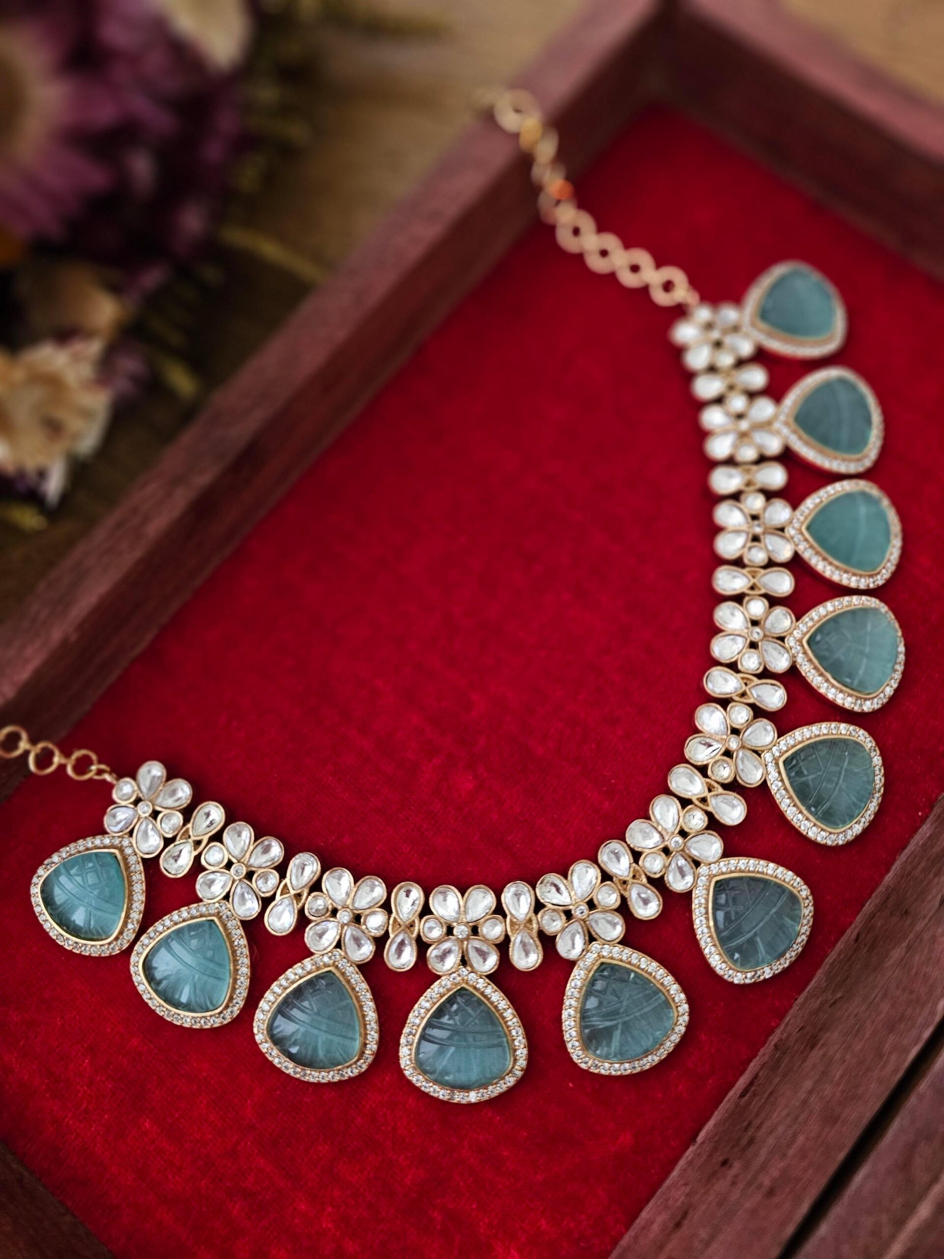 Solene polki necklace Thumbnail