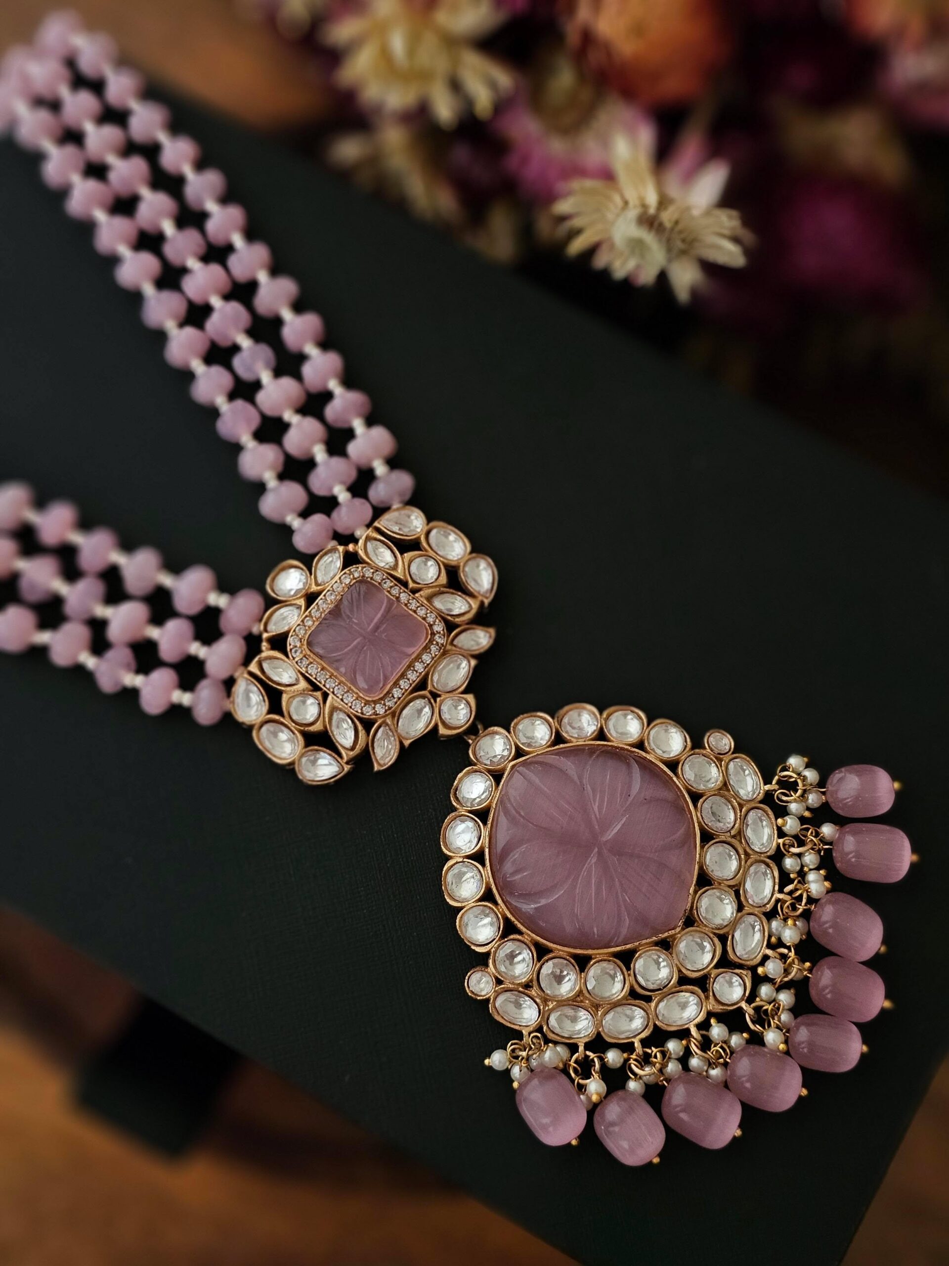 Ruh Long Necklace with Earrings Thumbnail