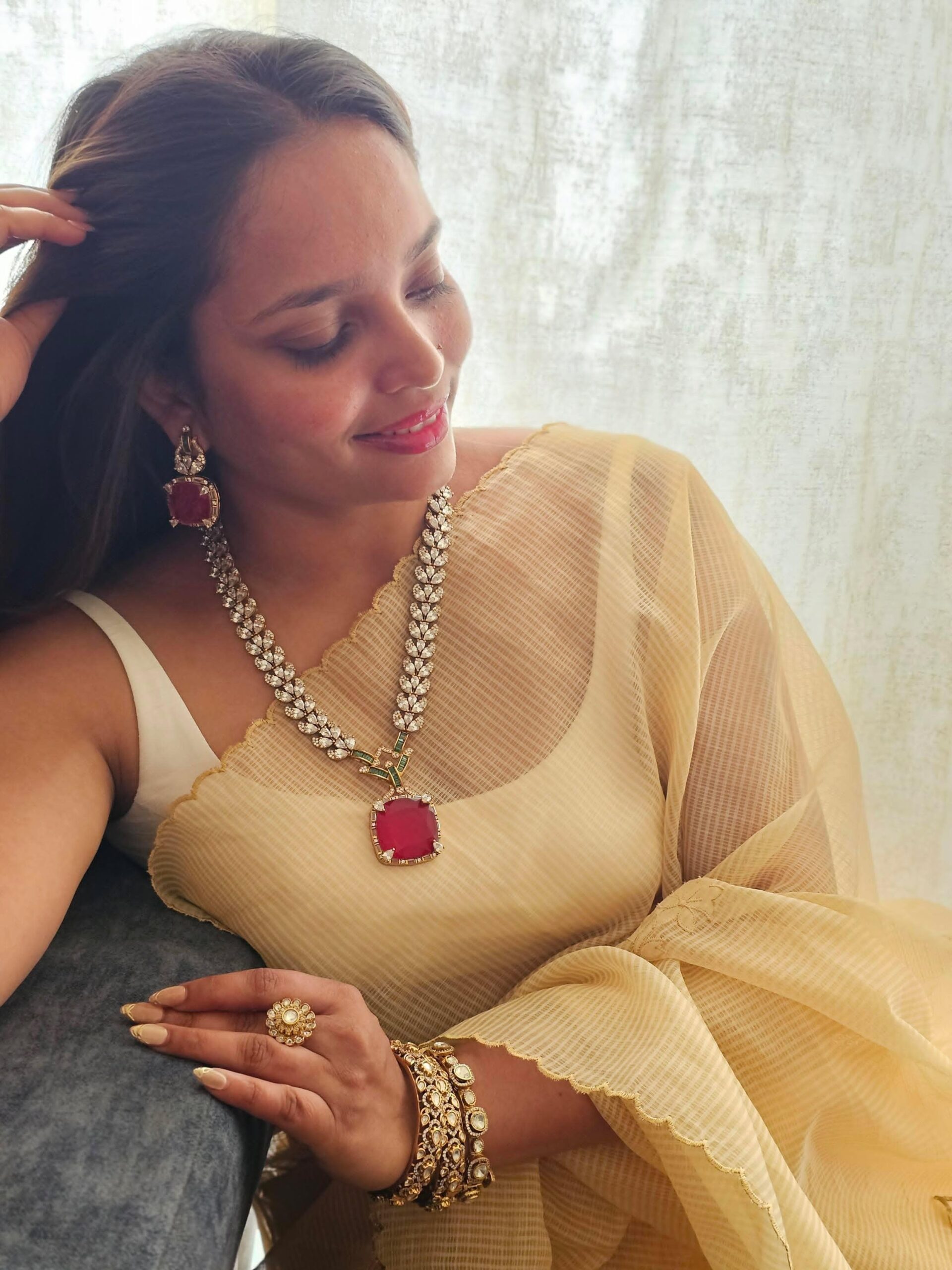 Rajasi Semi-precious Quartz Necklace Thumbnail