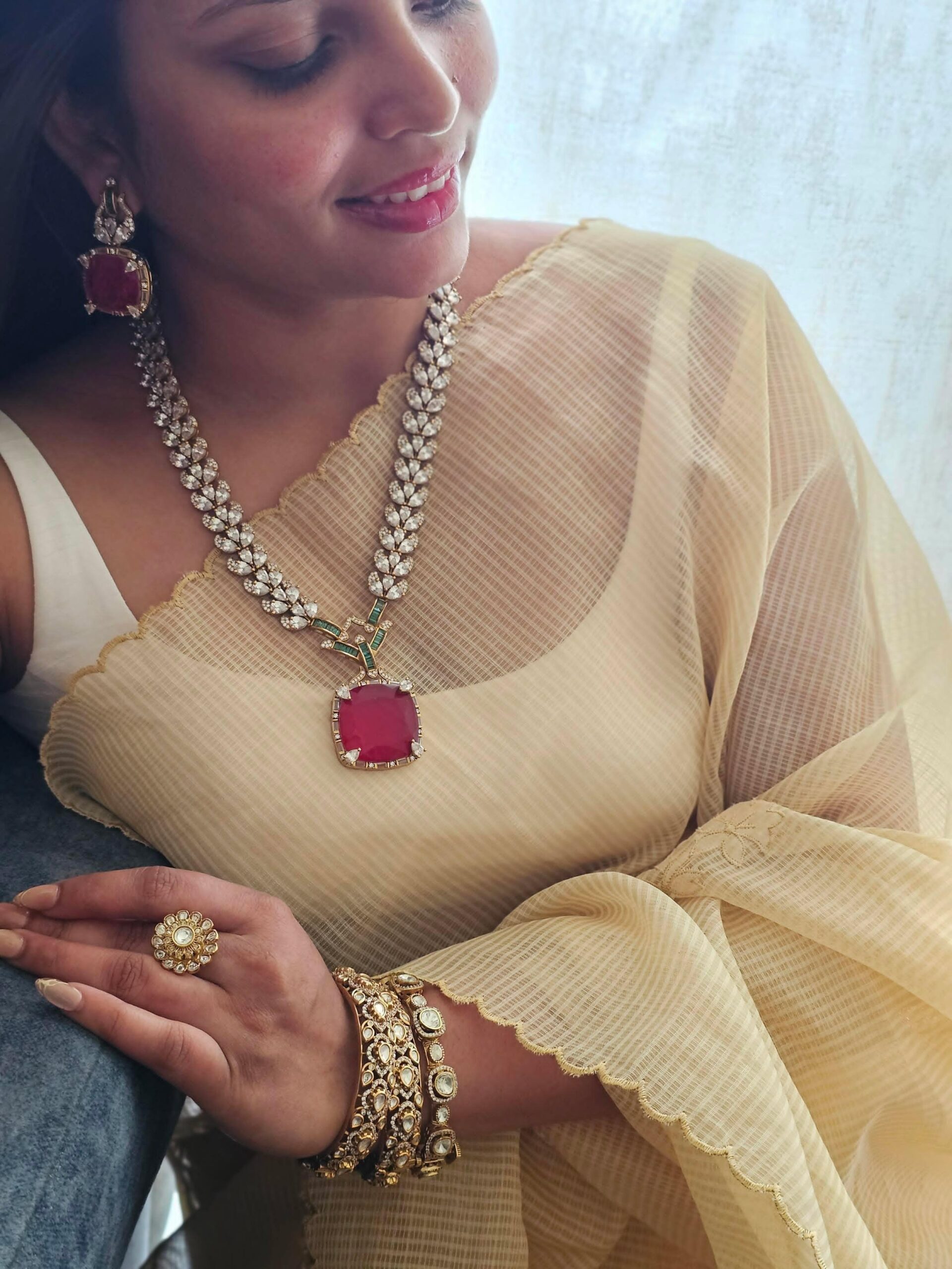 Rajasi Semi-precious Quartz Necklace Thumbnail
