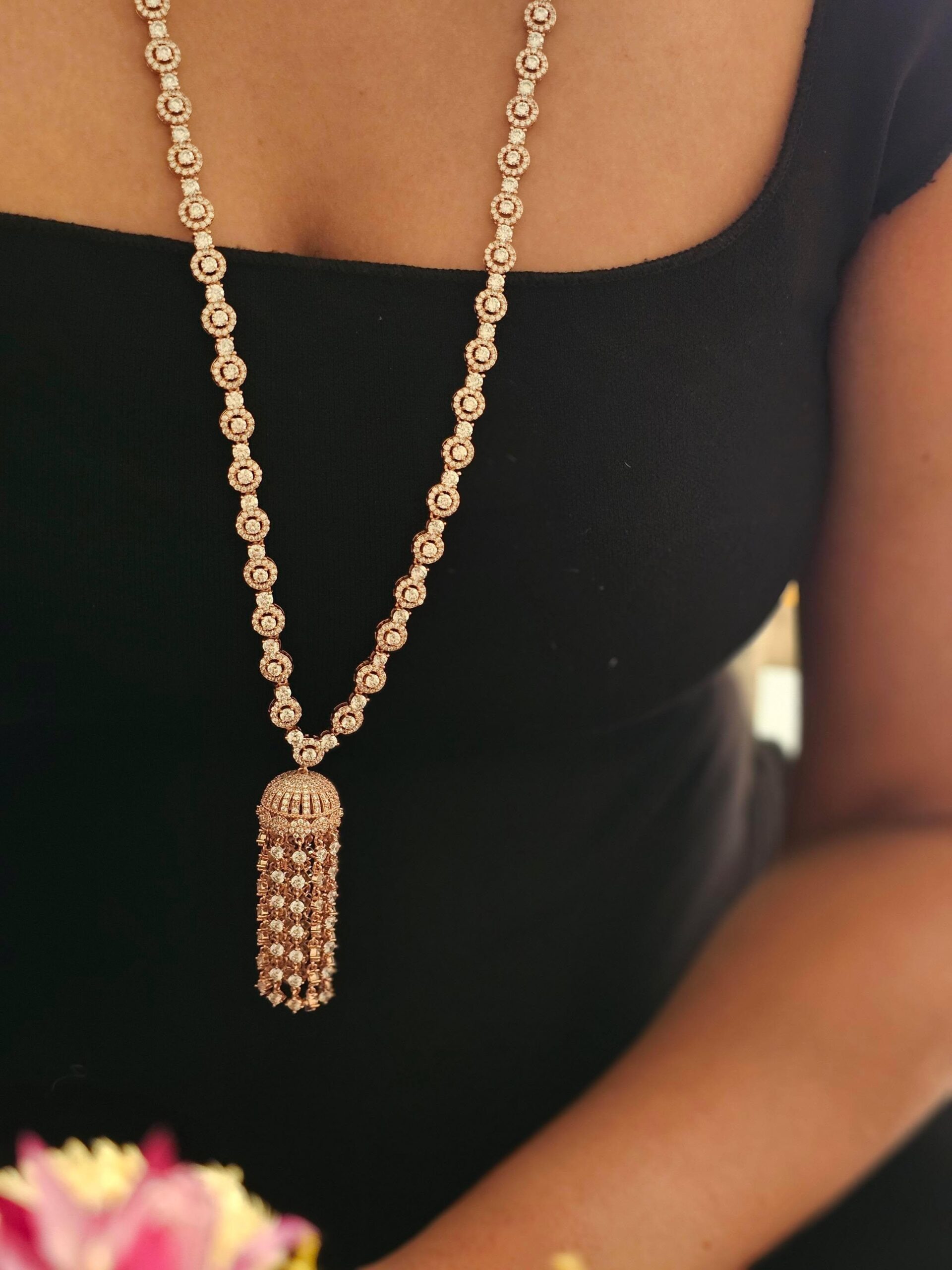 Darcy statement long necklace Thumbnail