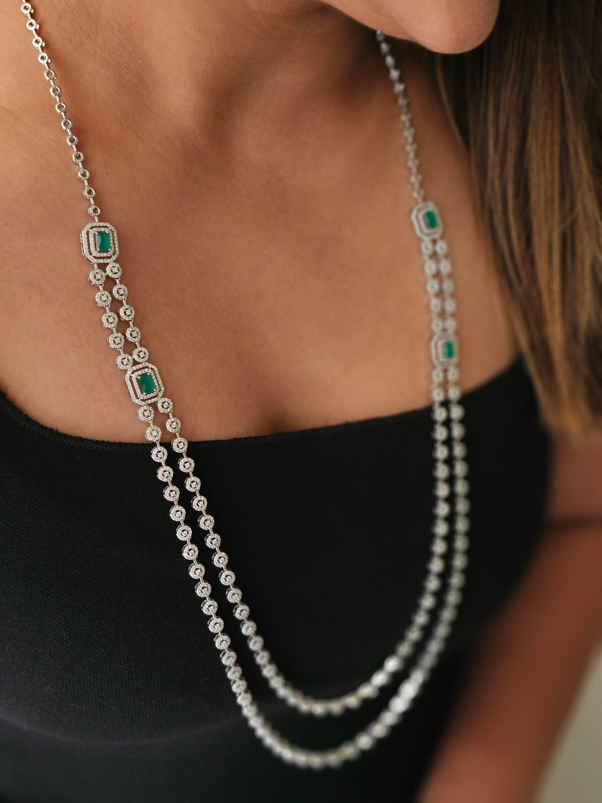 Lynn statement long necklace Thumbnail