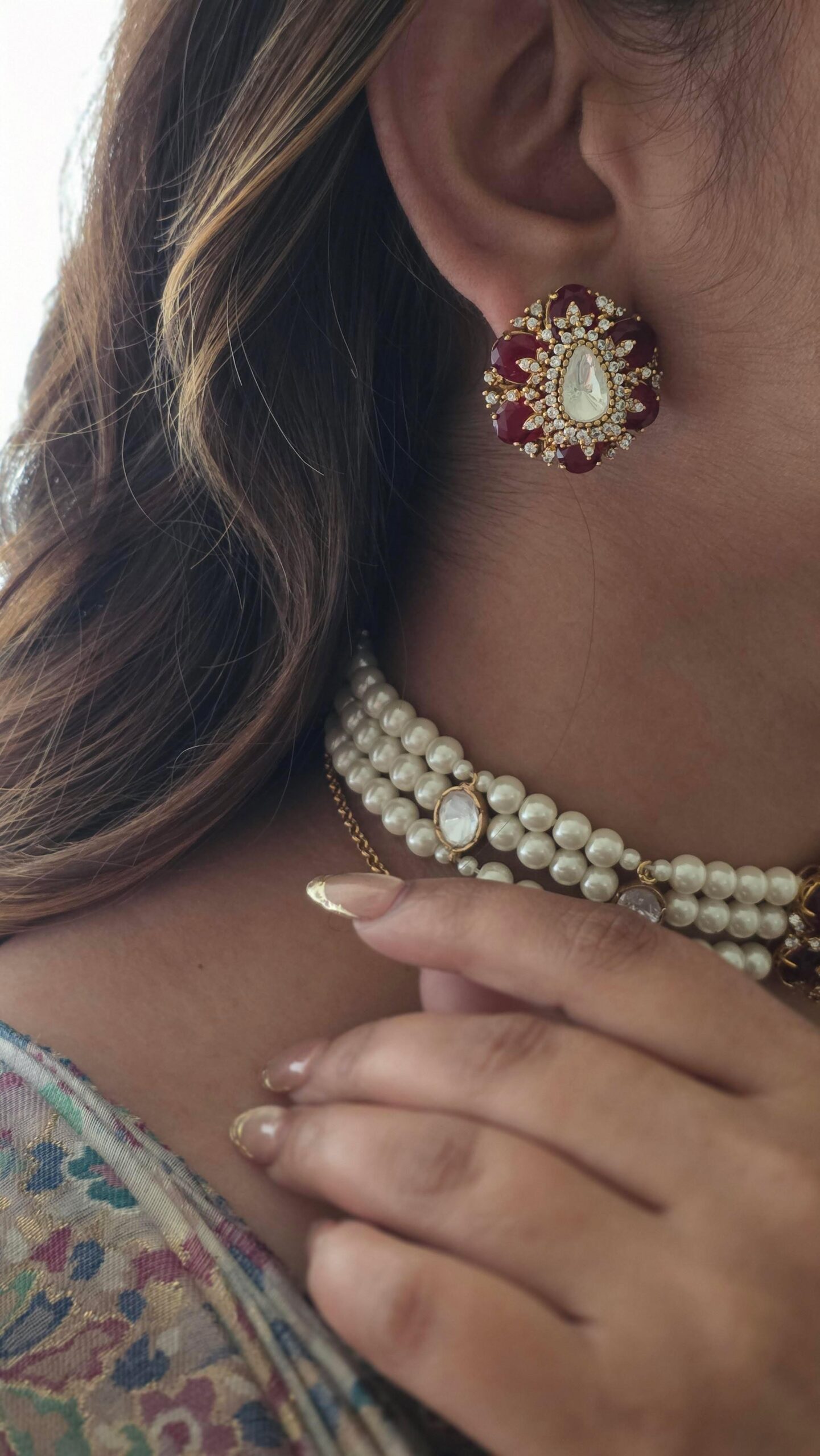 Gulfaam Polki & Pearl Choker Thumbnail