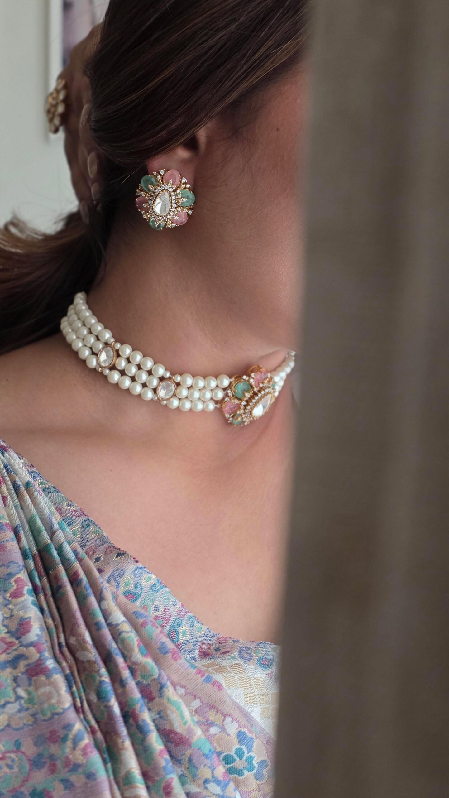 Gulfaam Polki & Pearl Choker Thumbnail