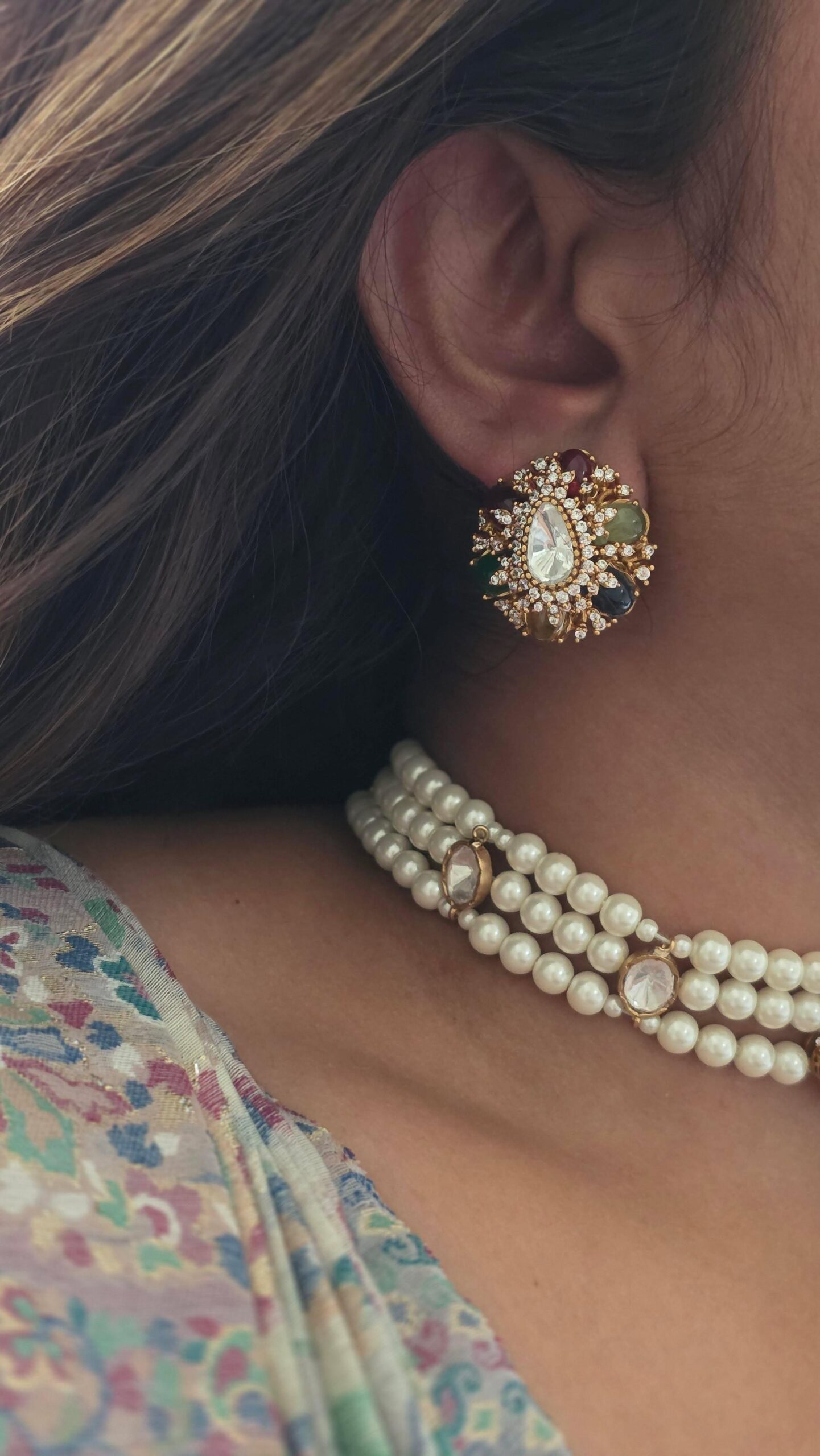 Gulfaam Polki & Pearl Choker Thumbnail